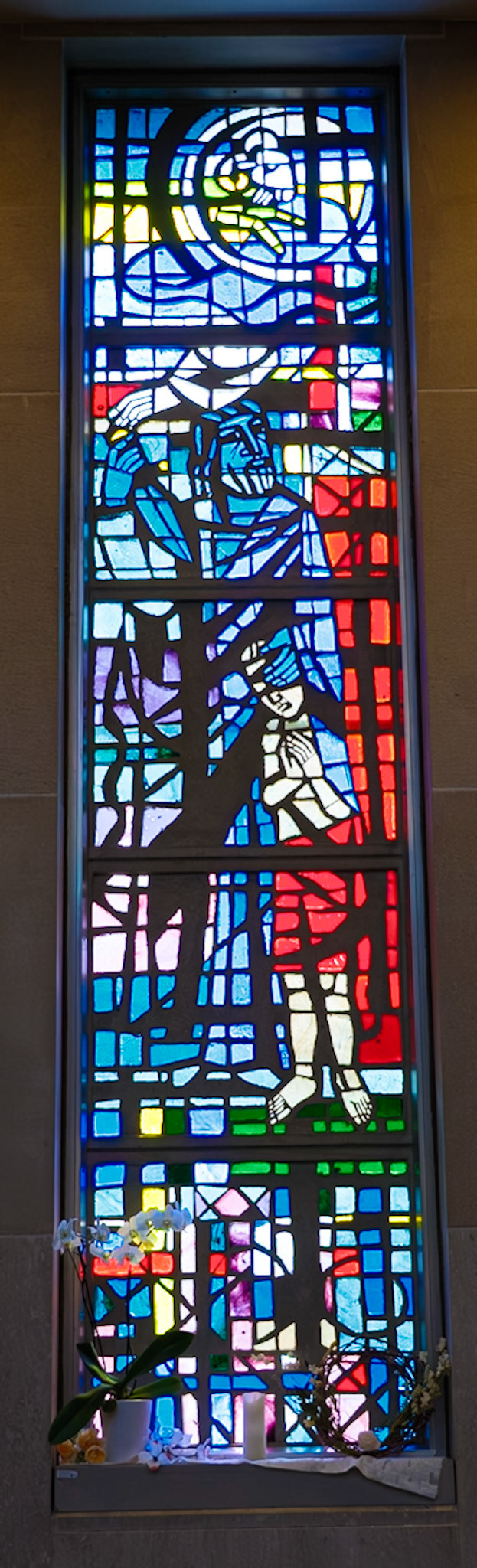 Halting of Abraham's Sacrifice of Isacc by Angel Window at St Joseph Cathedral