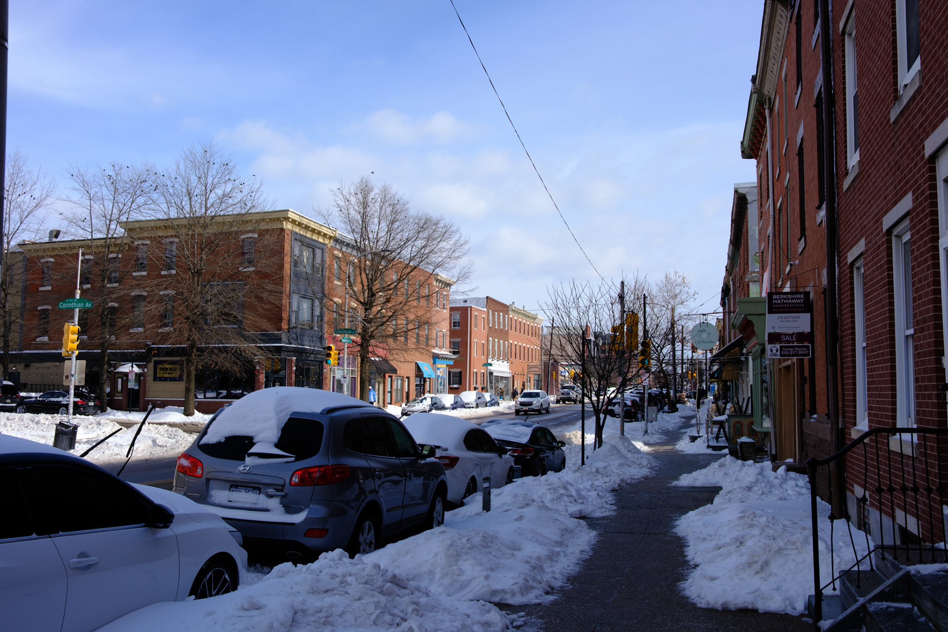 Fairmount Avenue at Corinithian St After Snowstorm 26 January 2026