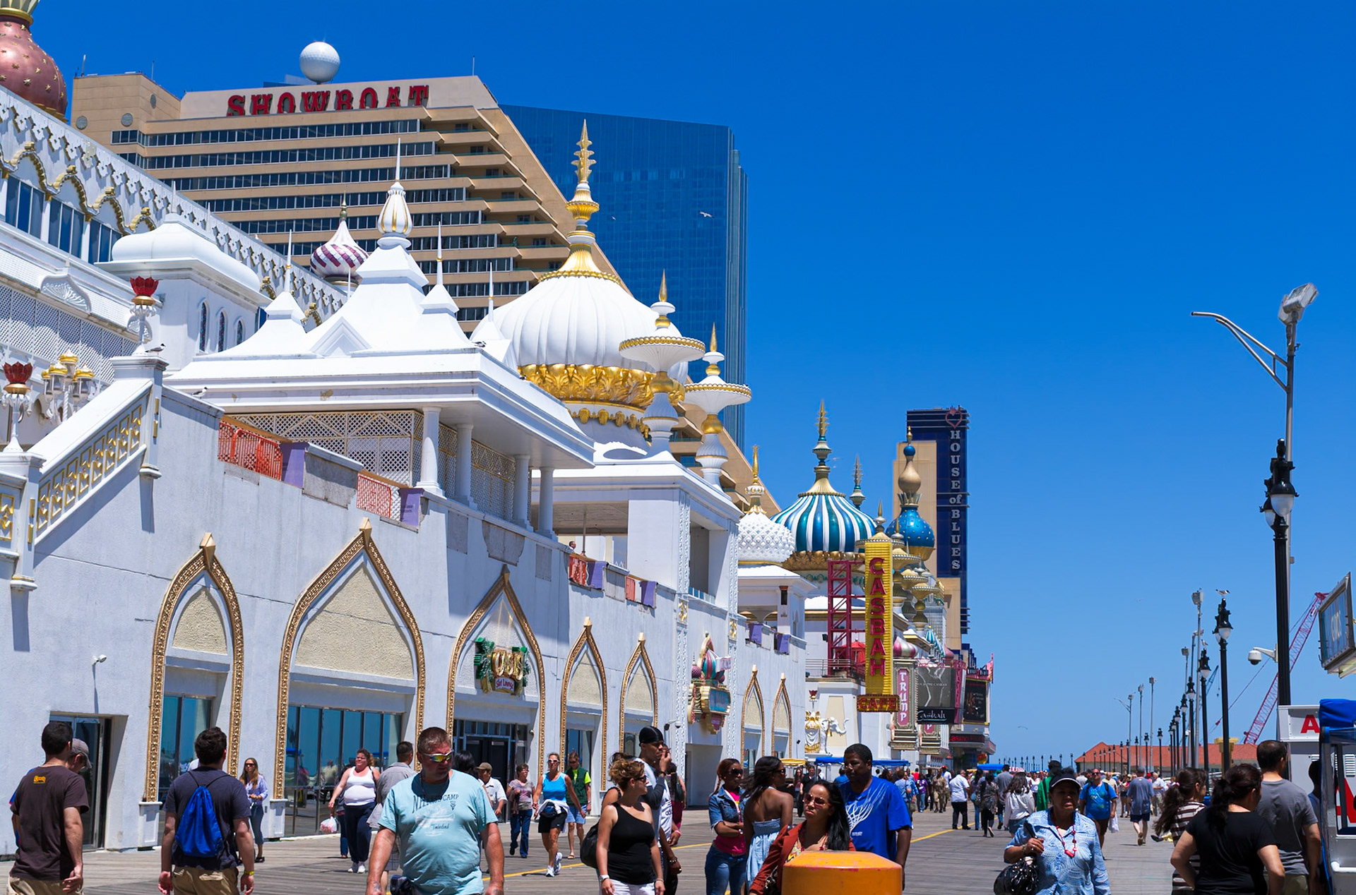 Taj Mahal Hotel and Casino from Boardwalk in Atlantic City June 2012