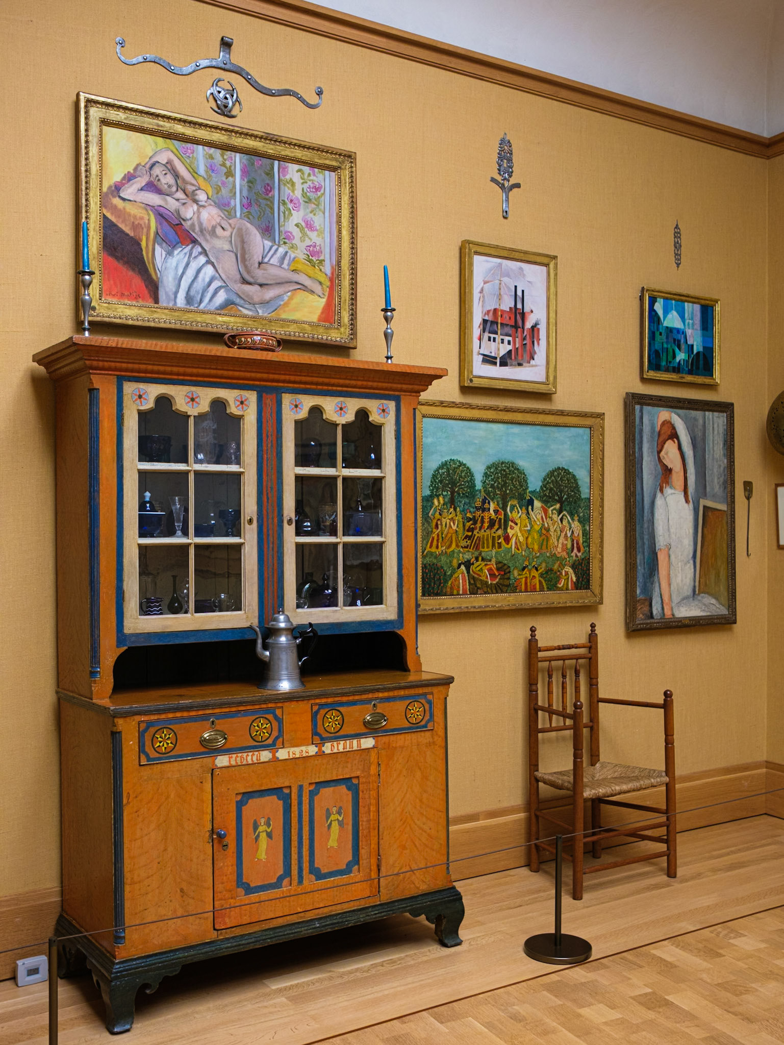 Orange Cabinet and Nude Woman by Matisse