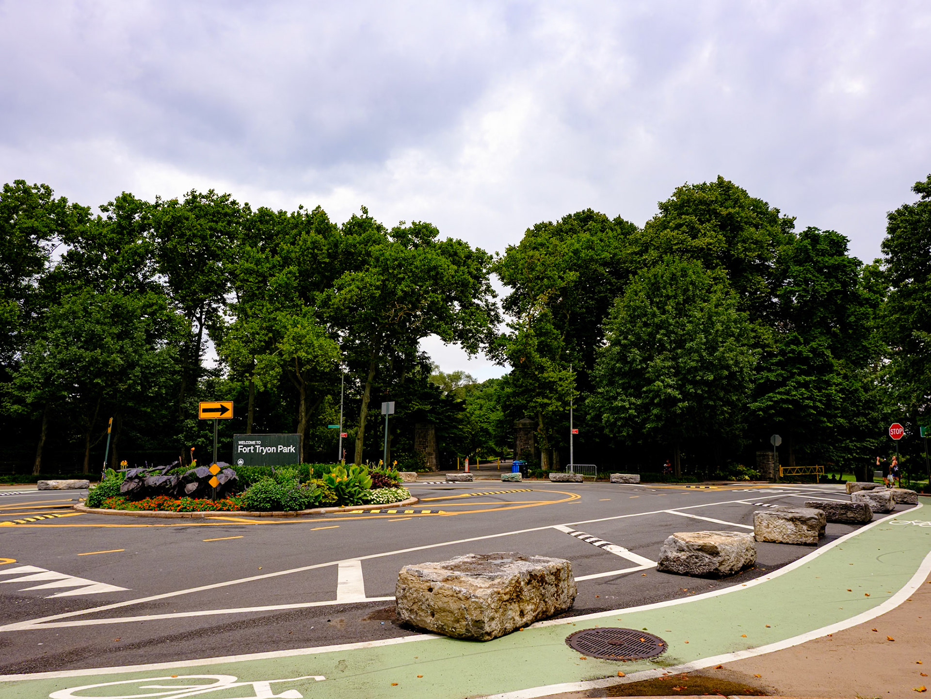 Entrance  Circle to Fort  Tryon  Park July 2024