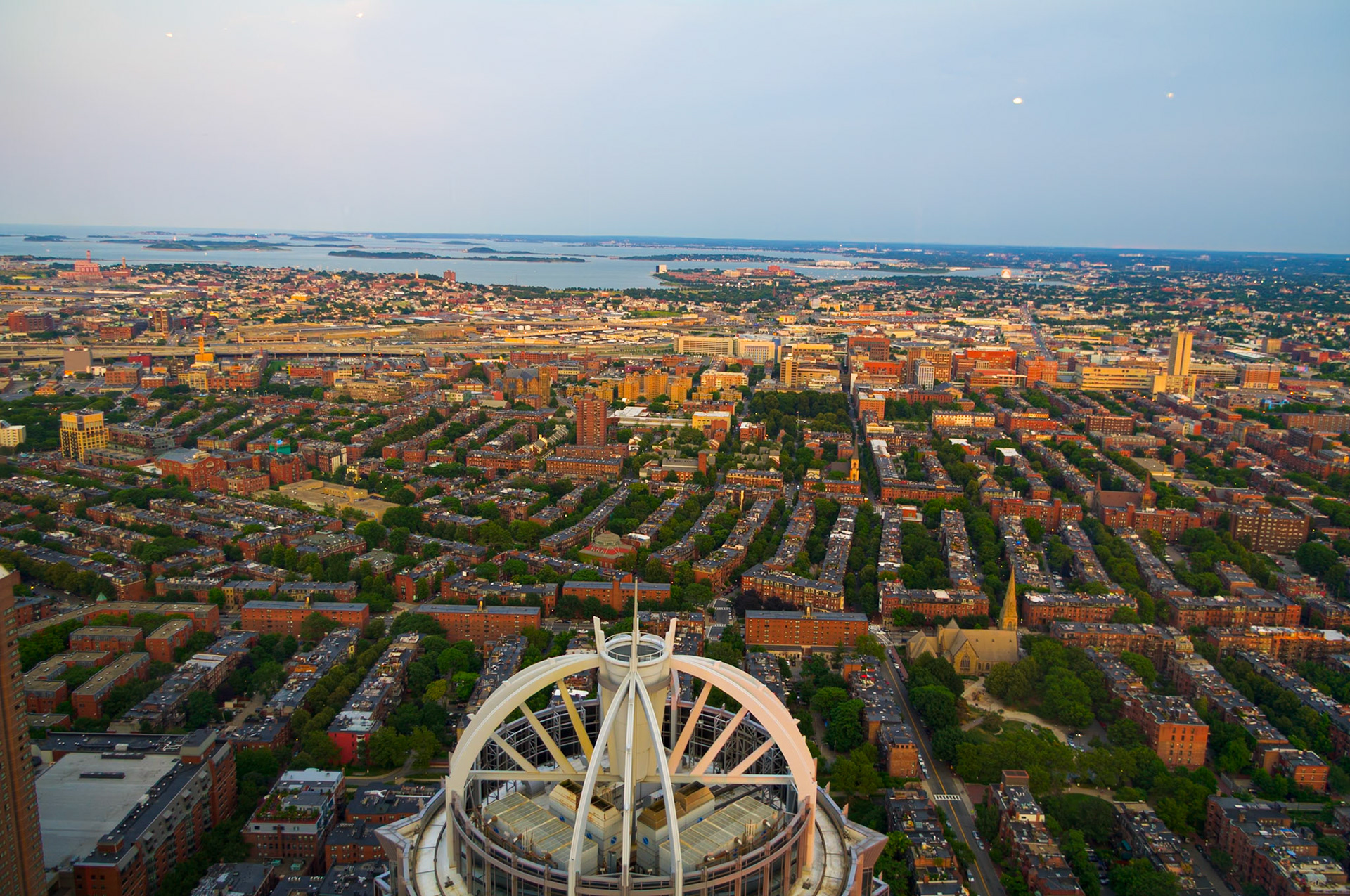 Boston's South End in July 2012 from the Prudential Tower