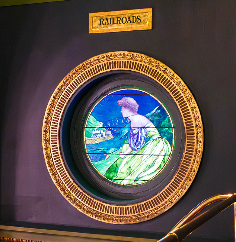 Railroads Window in Pennsylvania Senate Gallery