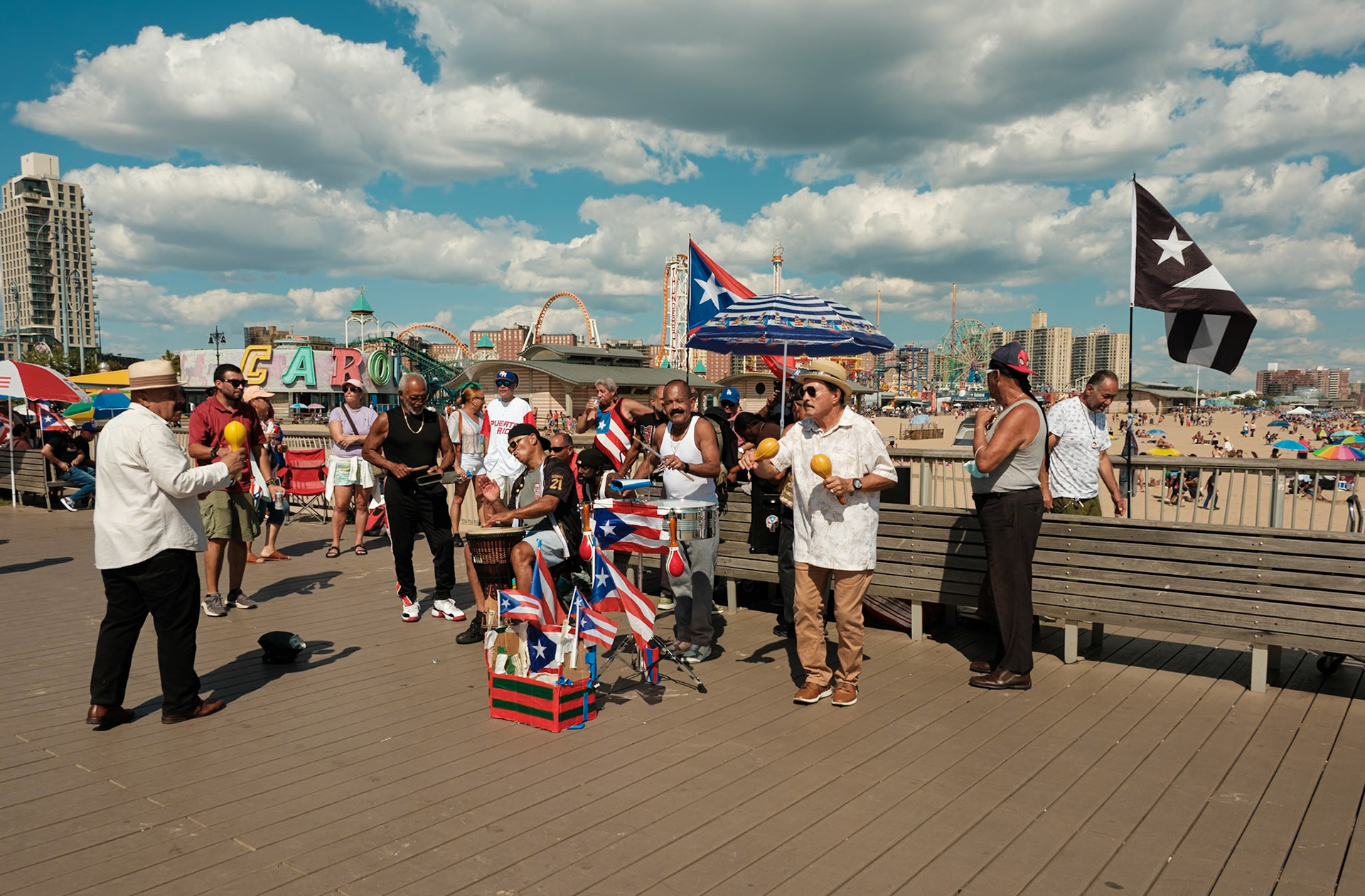 Puerto Rican Pride on Coney Island Pier on Labor Day 2024