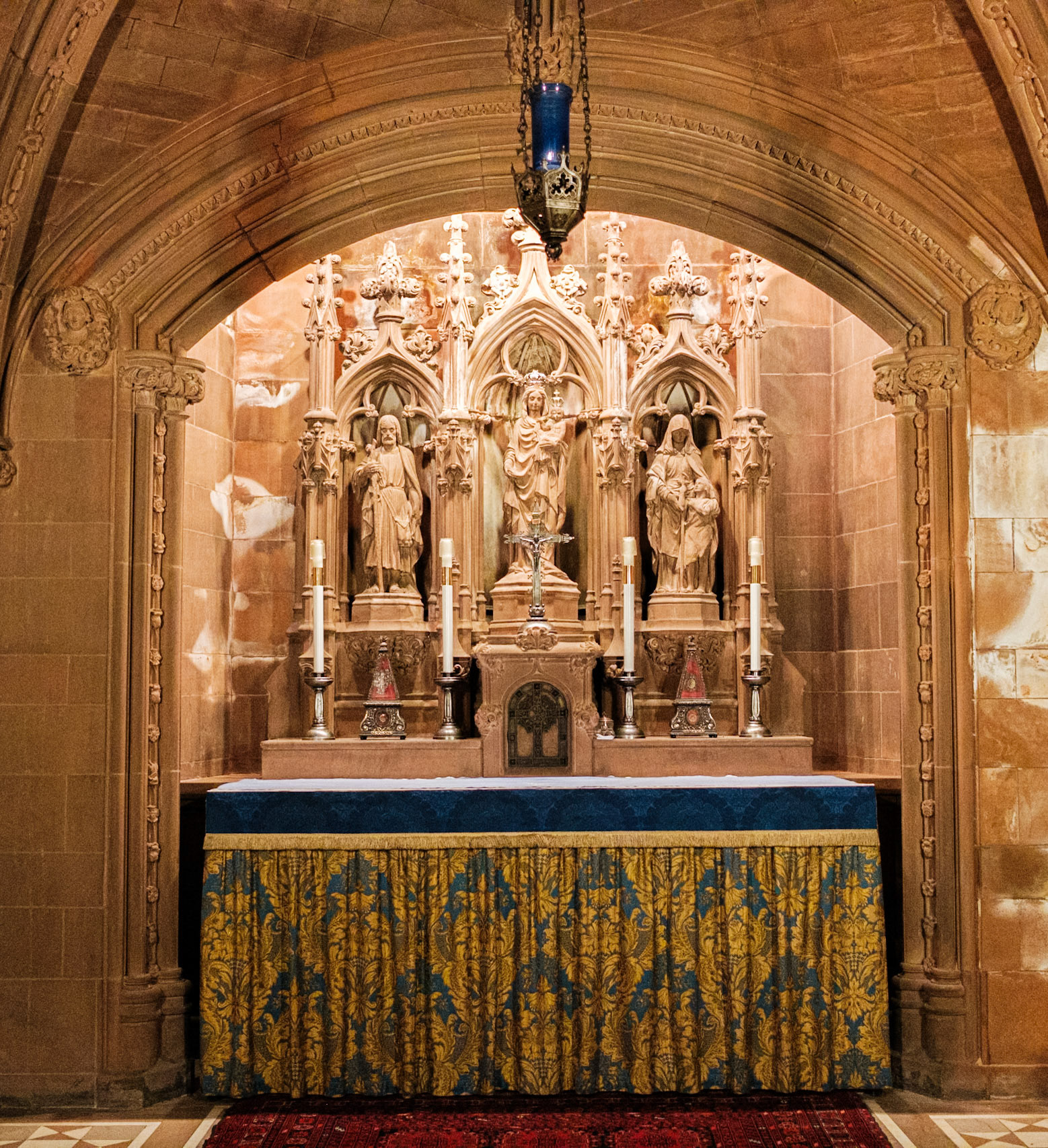 Lady Chapel Altar in May 2025 at St Clement Church Philadelphia