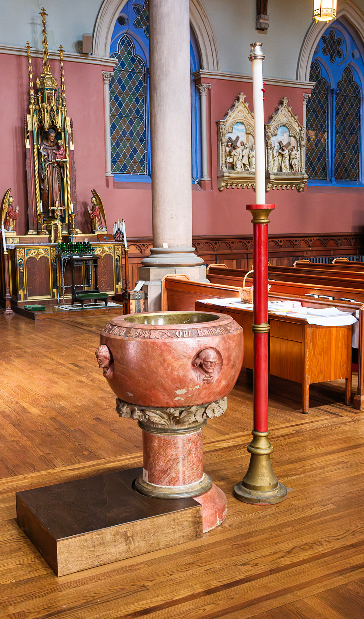 Baptismal Font at St Paul Church Brooklyn