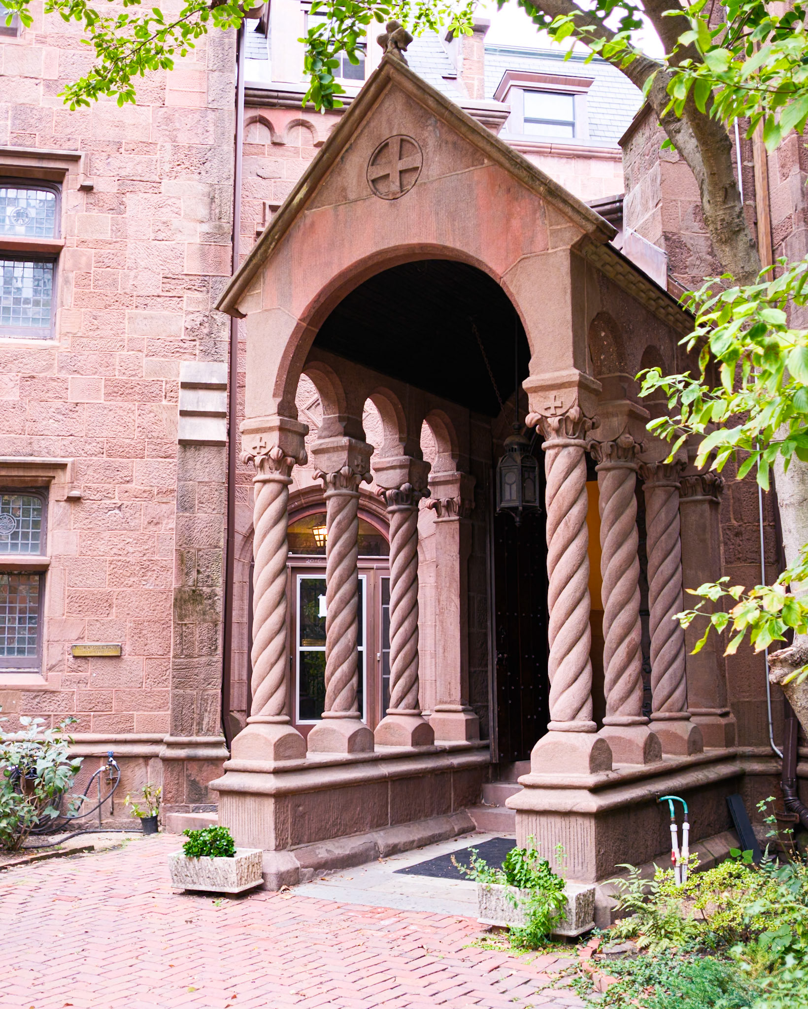 Angled View of Appletreet Street Entrance to St Clement Church Philadelphia