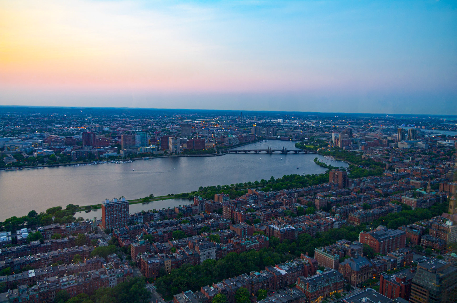 Back Bay and Cambridge Across the Charles River Boston July 2012