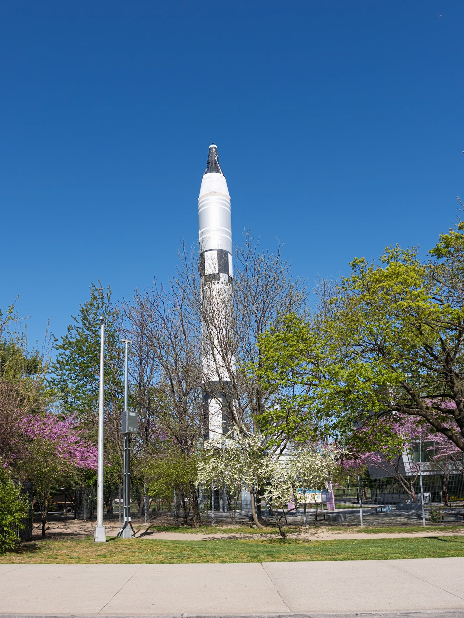 Gemini Capsule and Rocket at New York Hall of Science Flushing Meadows Corona Park April 2024