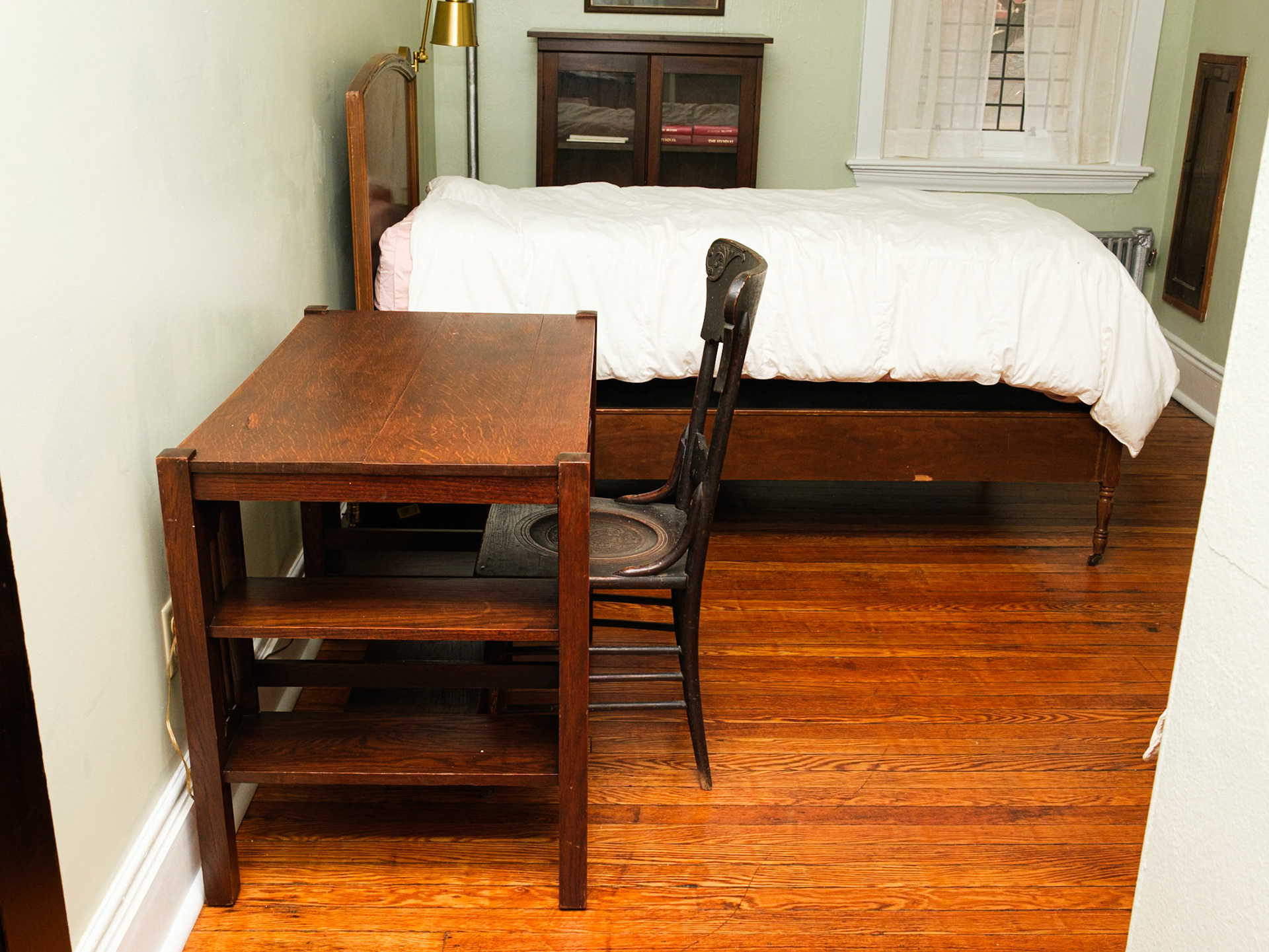Work Table and Bed at Green Guestroom of Rectory