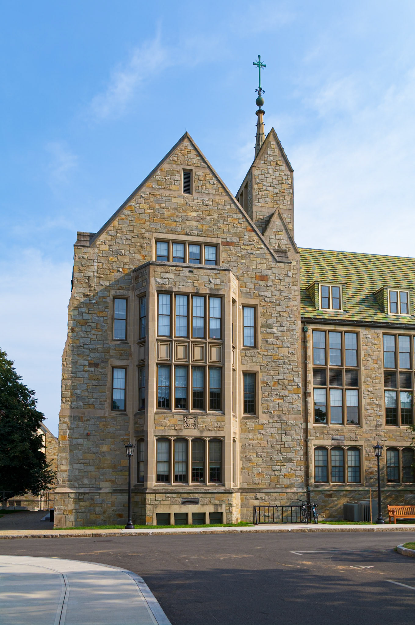 Lyons Hall of Boston College-North Elevation