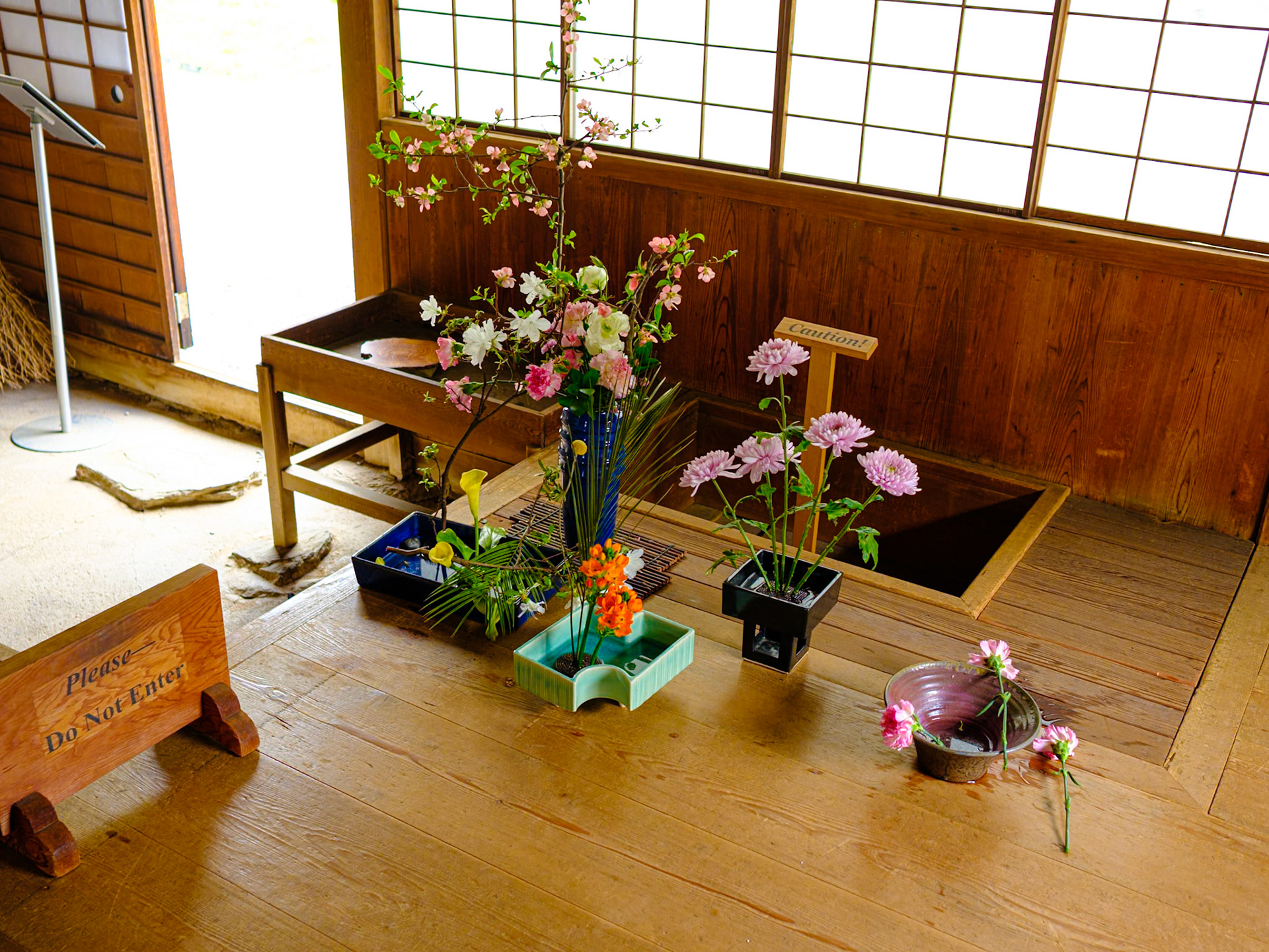 Floral Arrangement in Kitchen of the Japanese House