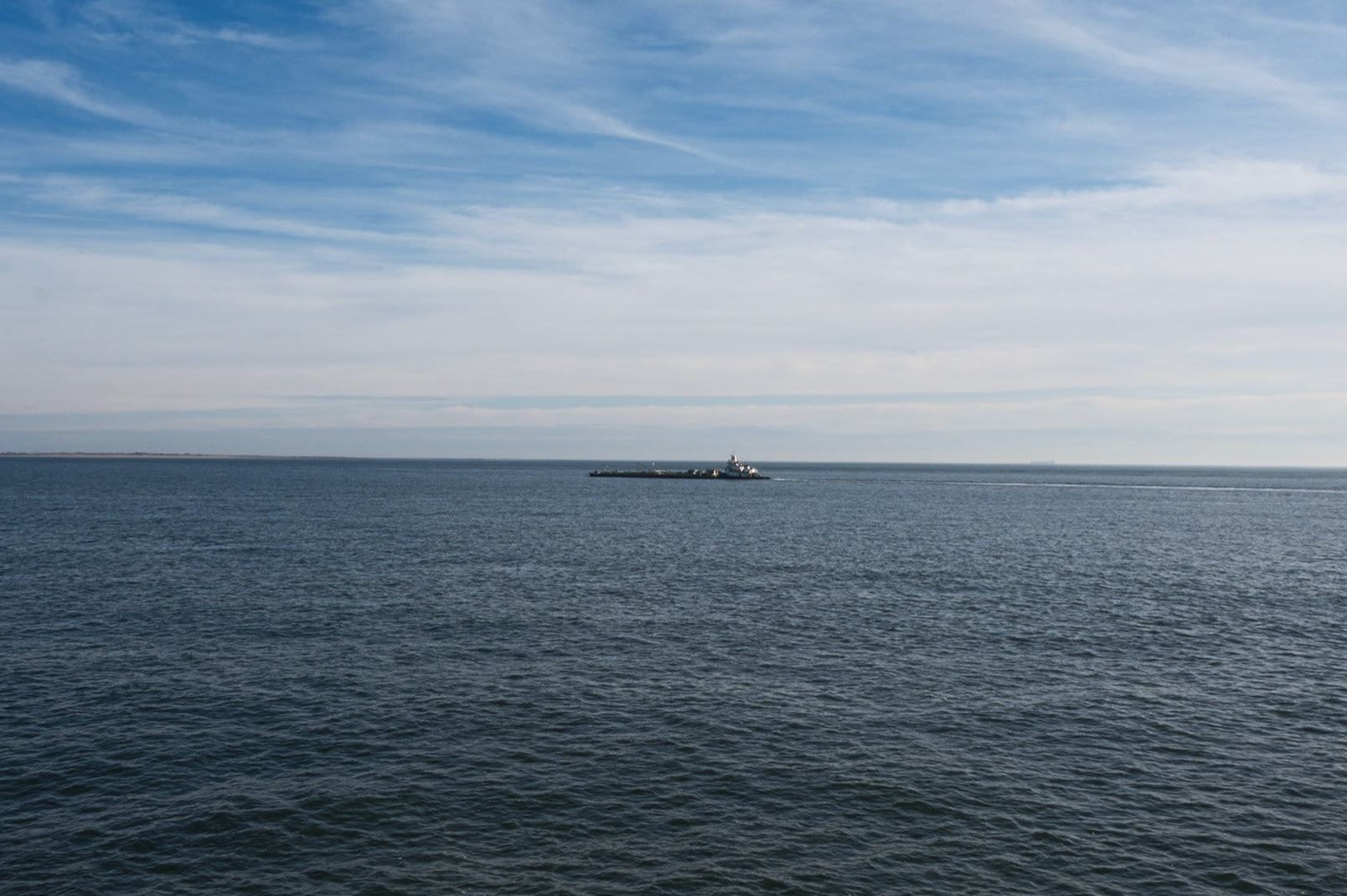 Lone Tanker off Coney Island December 2024