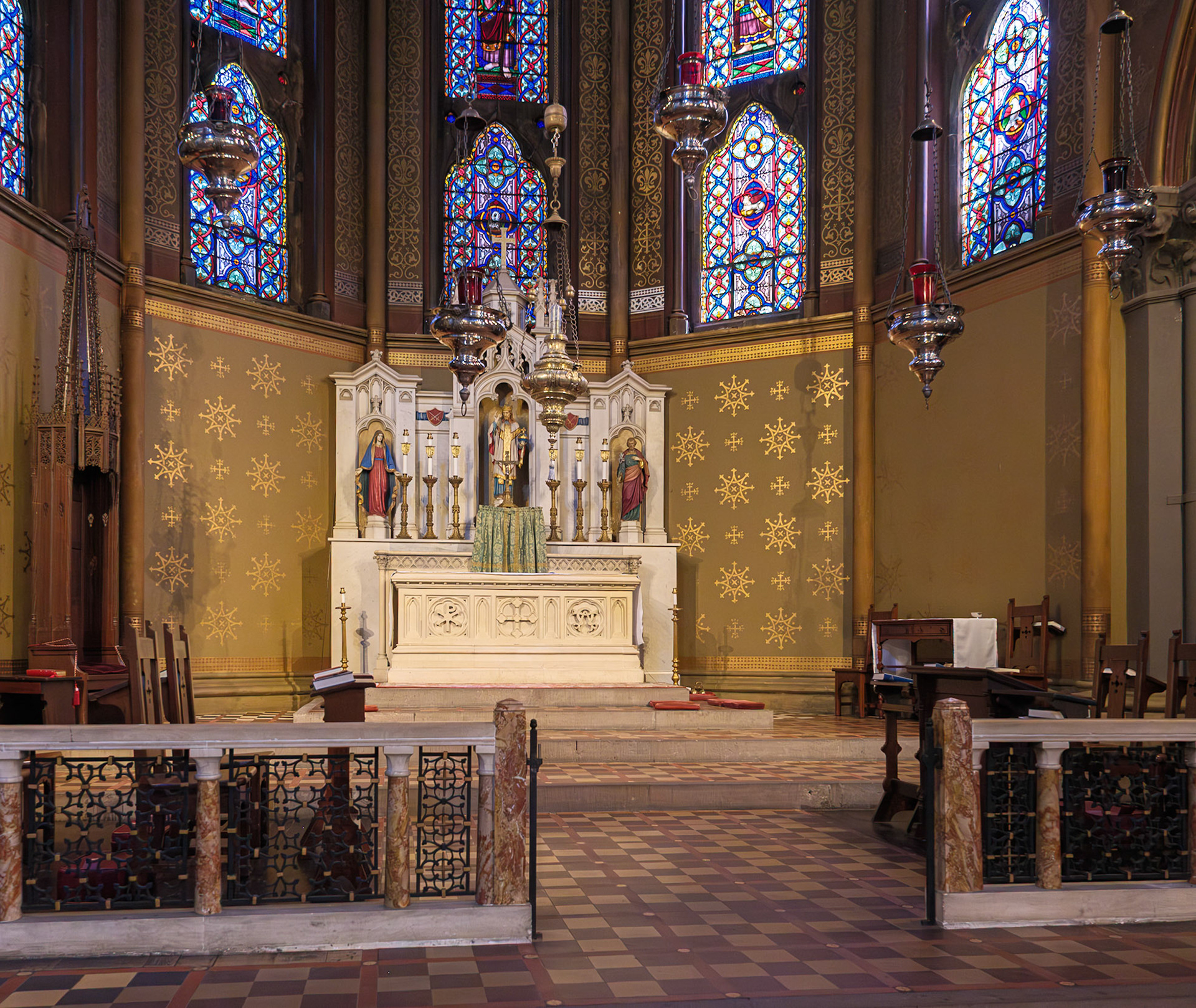Sanctuary Looking South East at St Paul Church Brooklyn