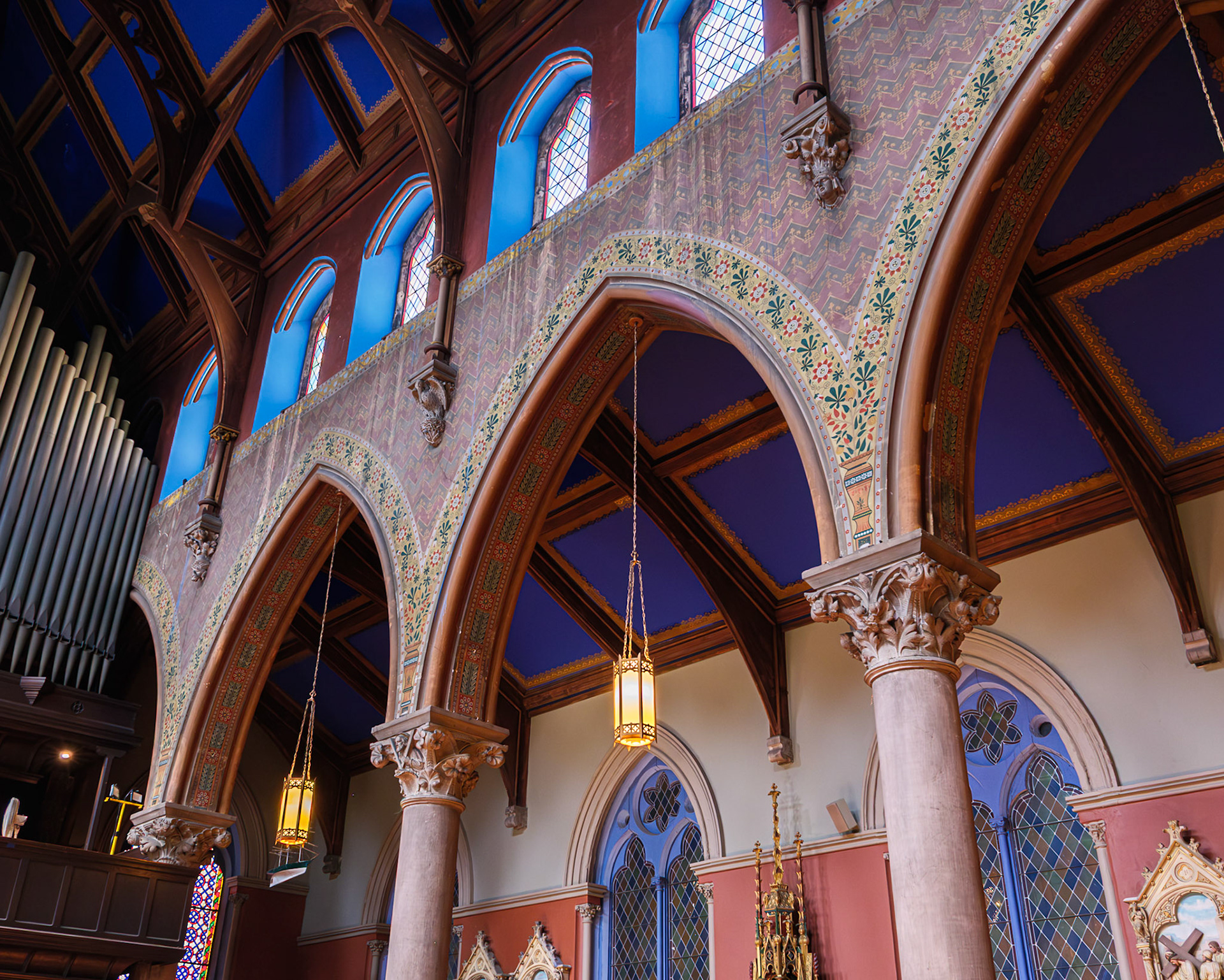 Nave Archways at St Paul Church Brooklyn