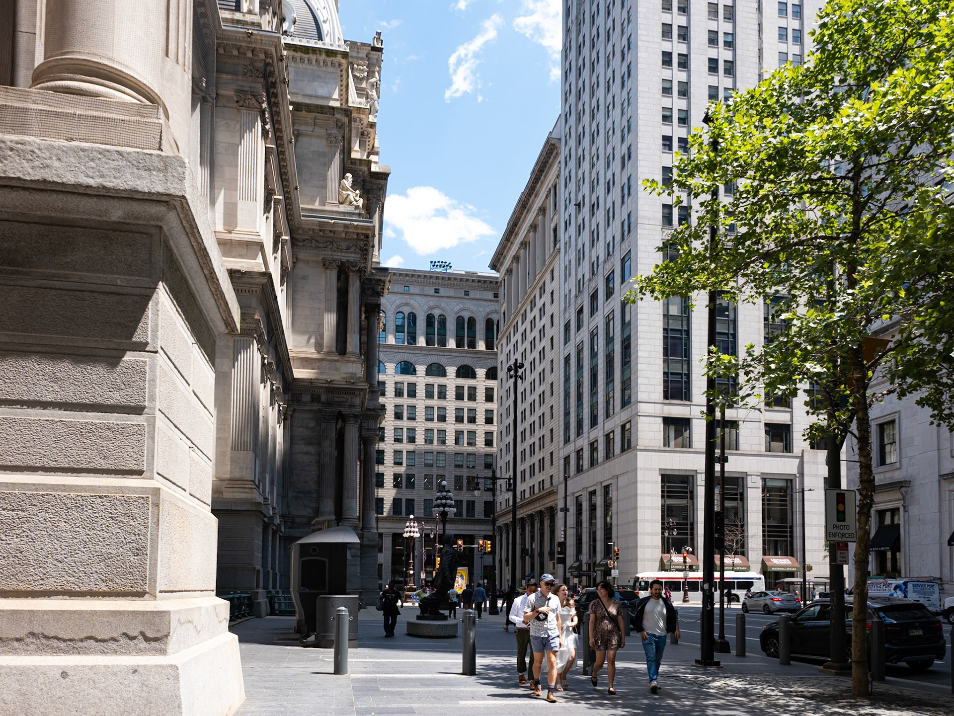 Wanamaker Building Looking East From City Hall