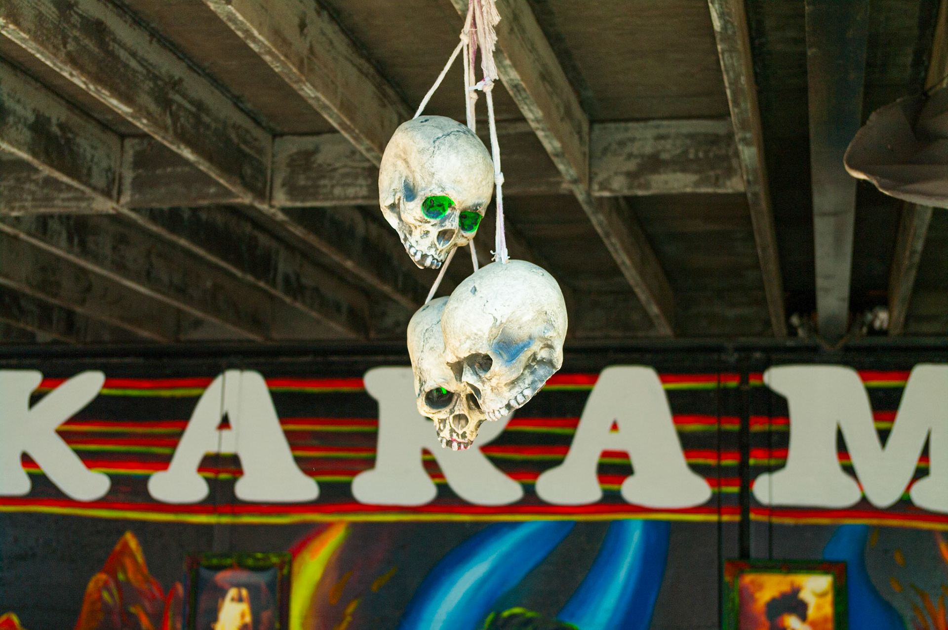 Skulls at Spook A Rama Coney Island September 2010