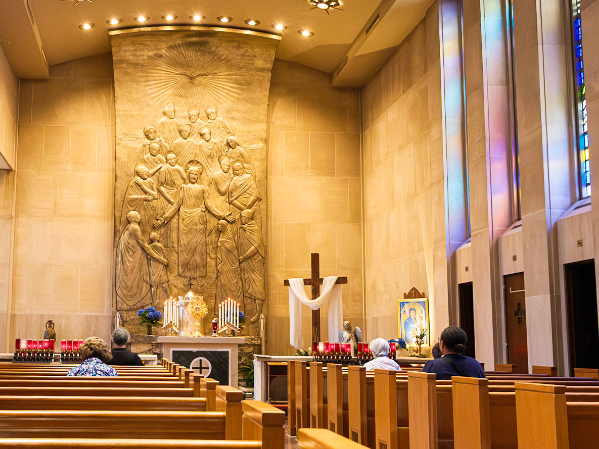 Chapel at Saint Joseph Cathedral Featuring the Lord and the Holy Ghost and Serving as Venue for Adoration and Benediction