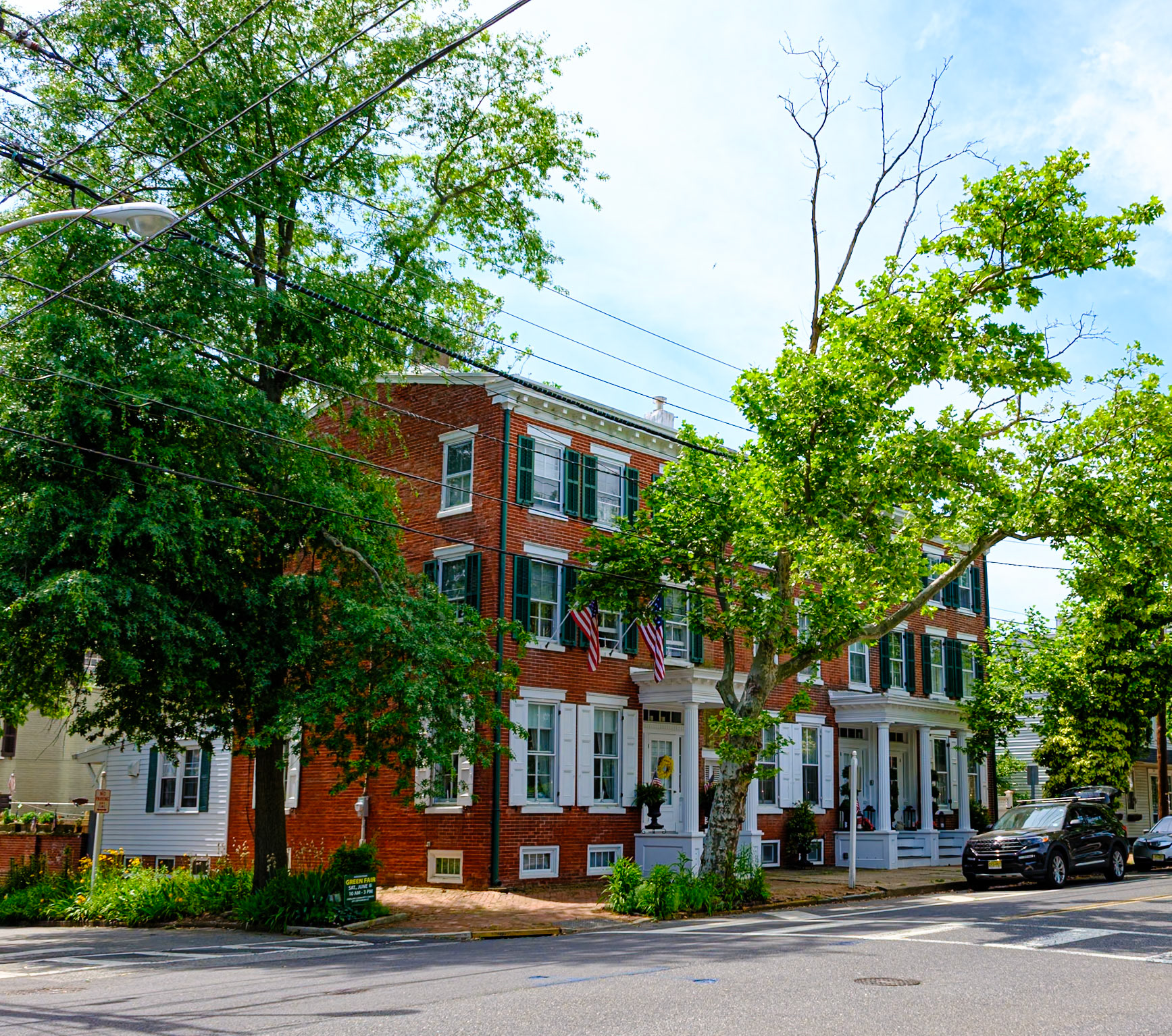 Brick Row Houses With Porches in Bordentown May 2024