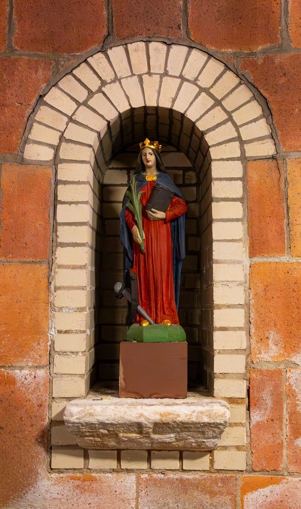 Saint in Crypt Chapel of St Clement Church