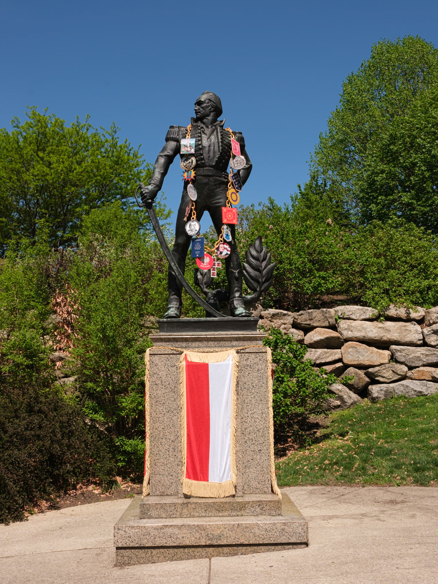 Tricked Out Statue of a Polish Hero in Revolutionary War