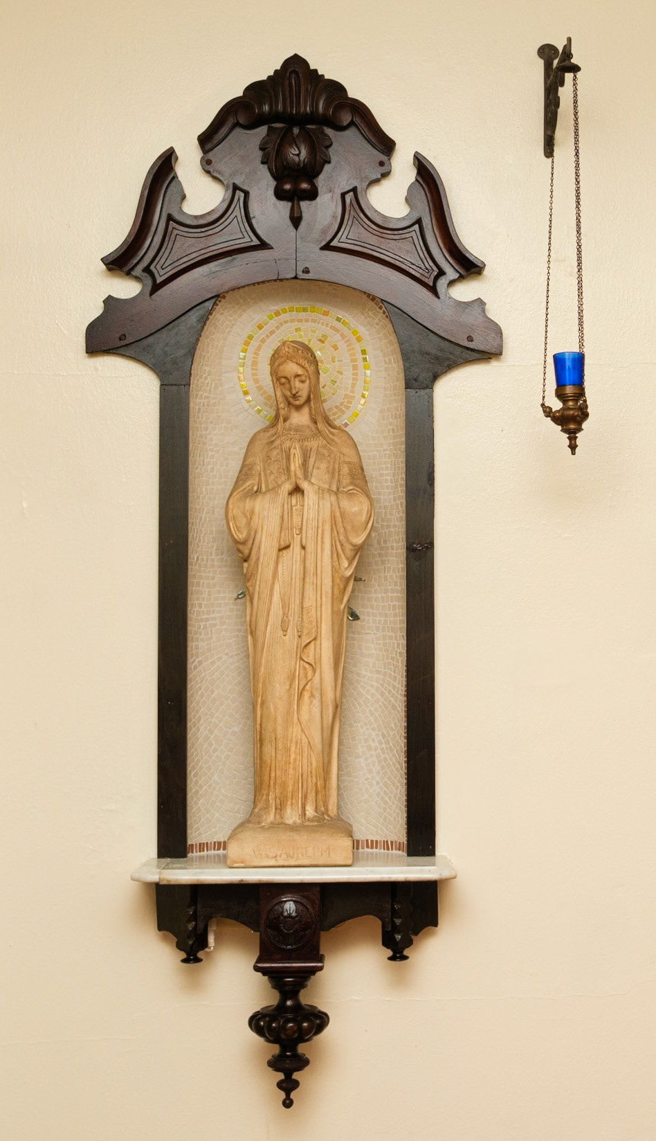 'Our Lady of the Second Floor Hallway of Rectory