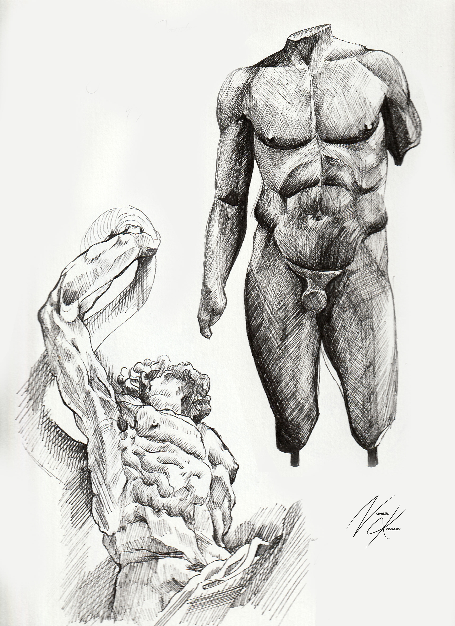 "Ein Torso des Dorgphoros: Der Speerträger des Polyklet von Argos", "Studie zur Laokoongruppe" Studien, 2022