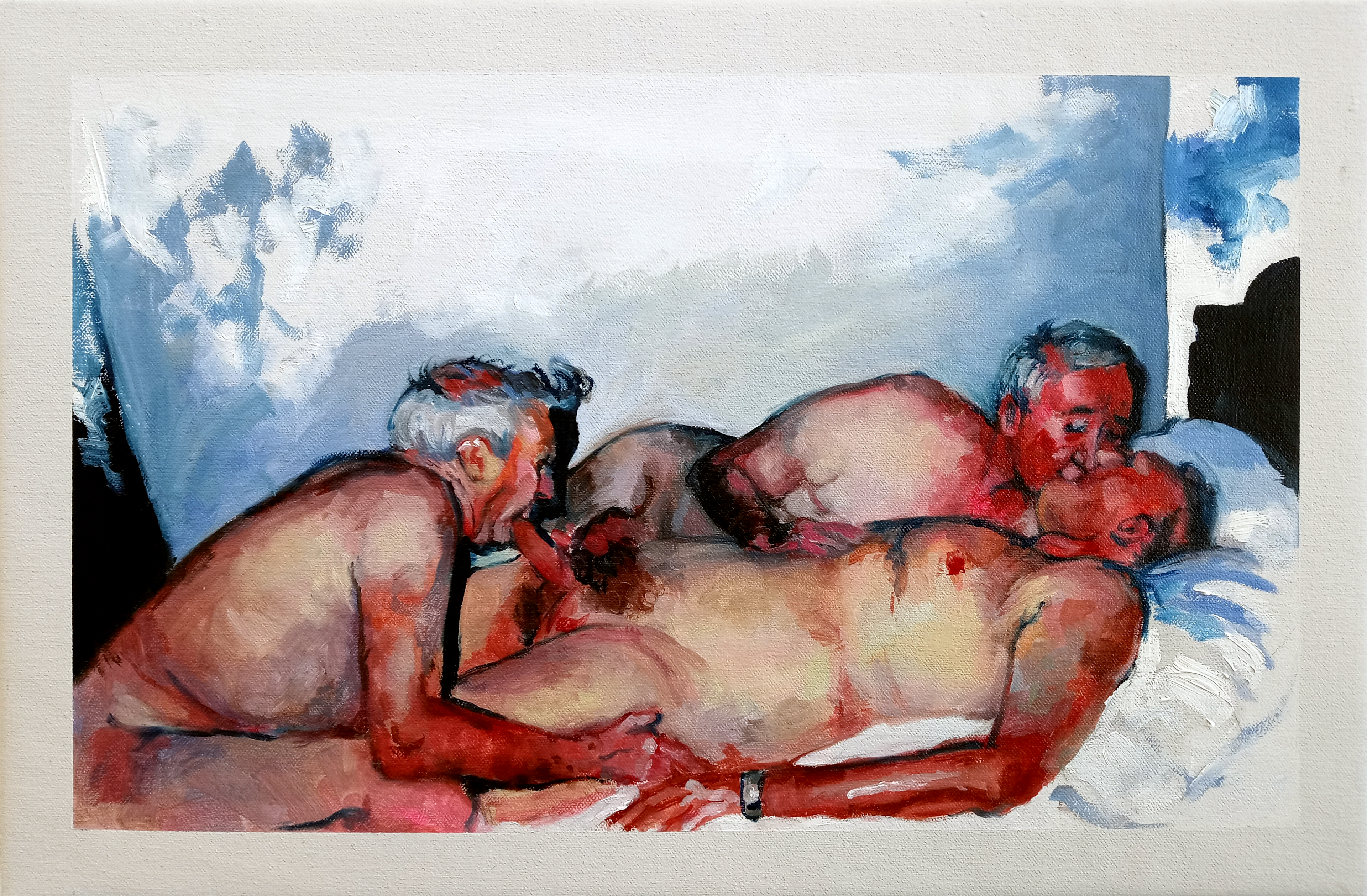 Lemon Party, 2021, oil on canvas, 11" x 17"