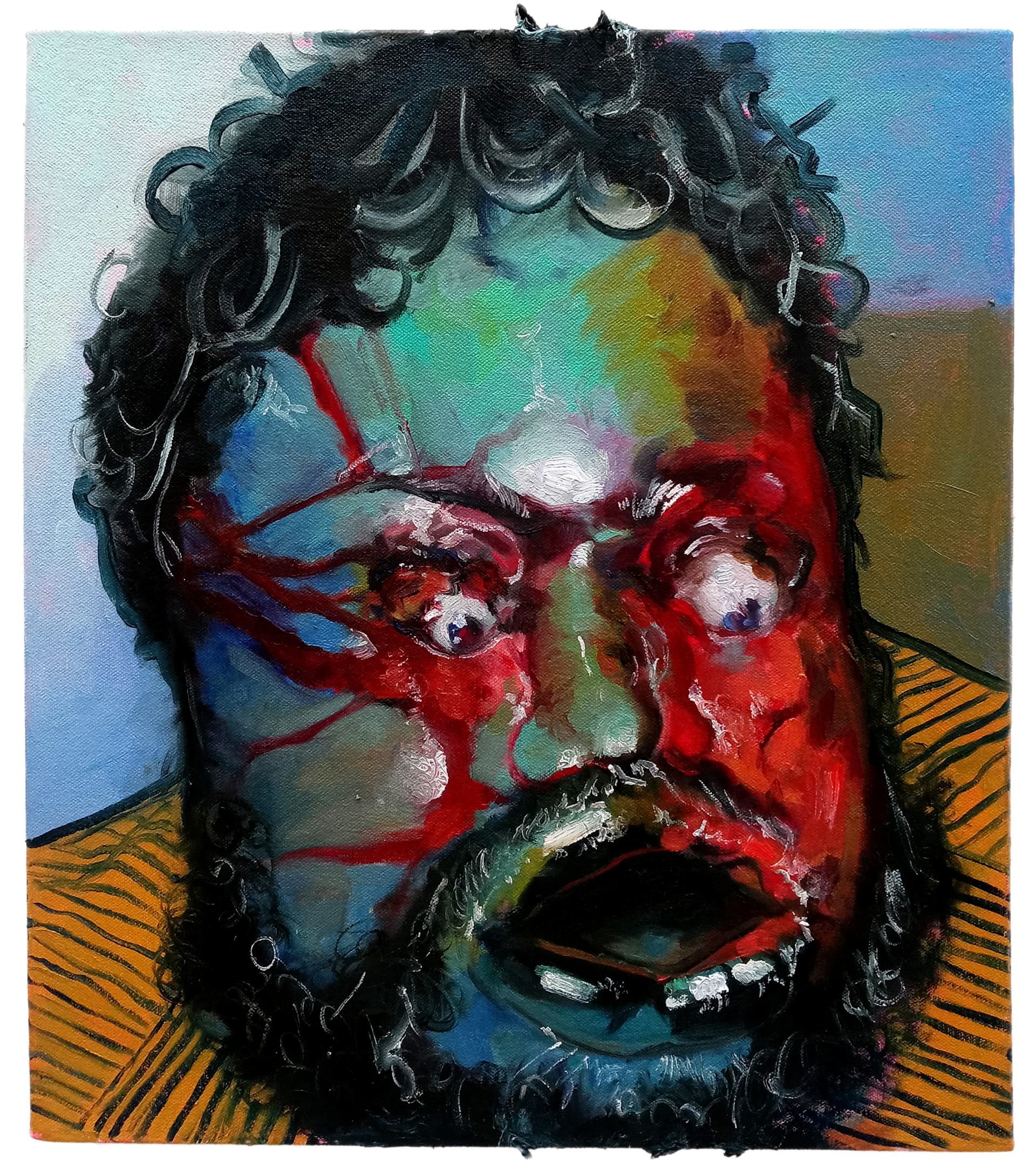 Has this ever happened to you?, oil on canvas, 13.5" 15", 2023