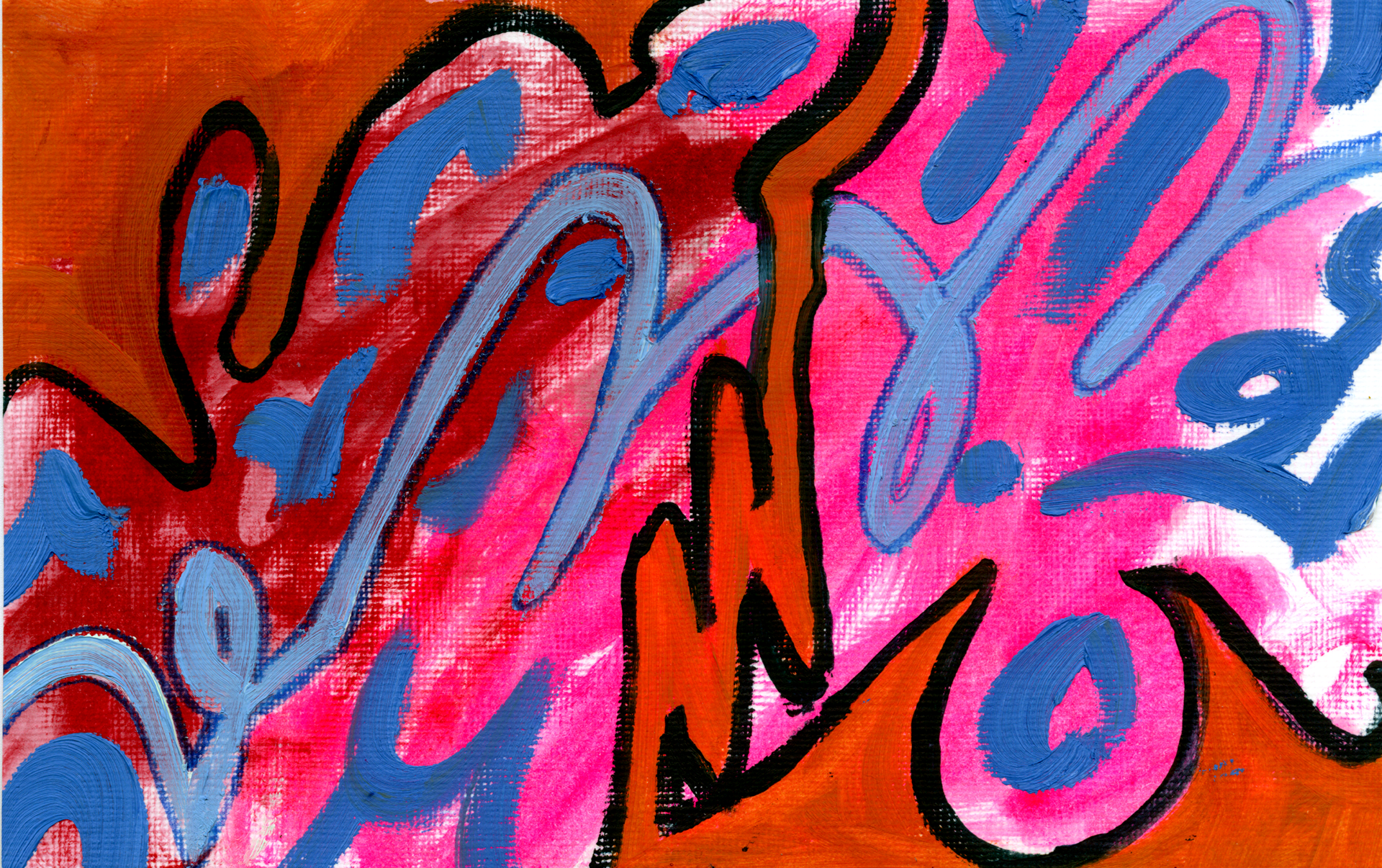 I'm making moves, oil on paper
