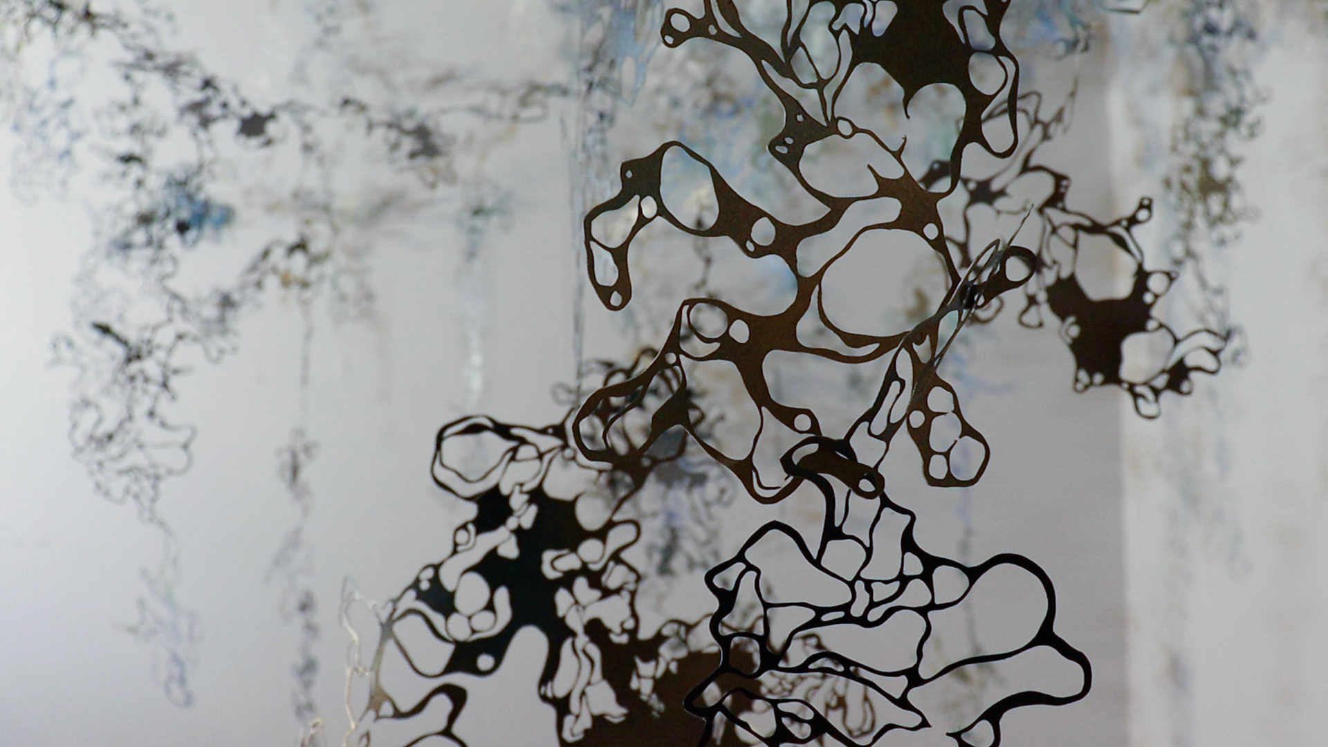 High Tide, Rives BFK, acrylic, dimensions variable
