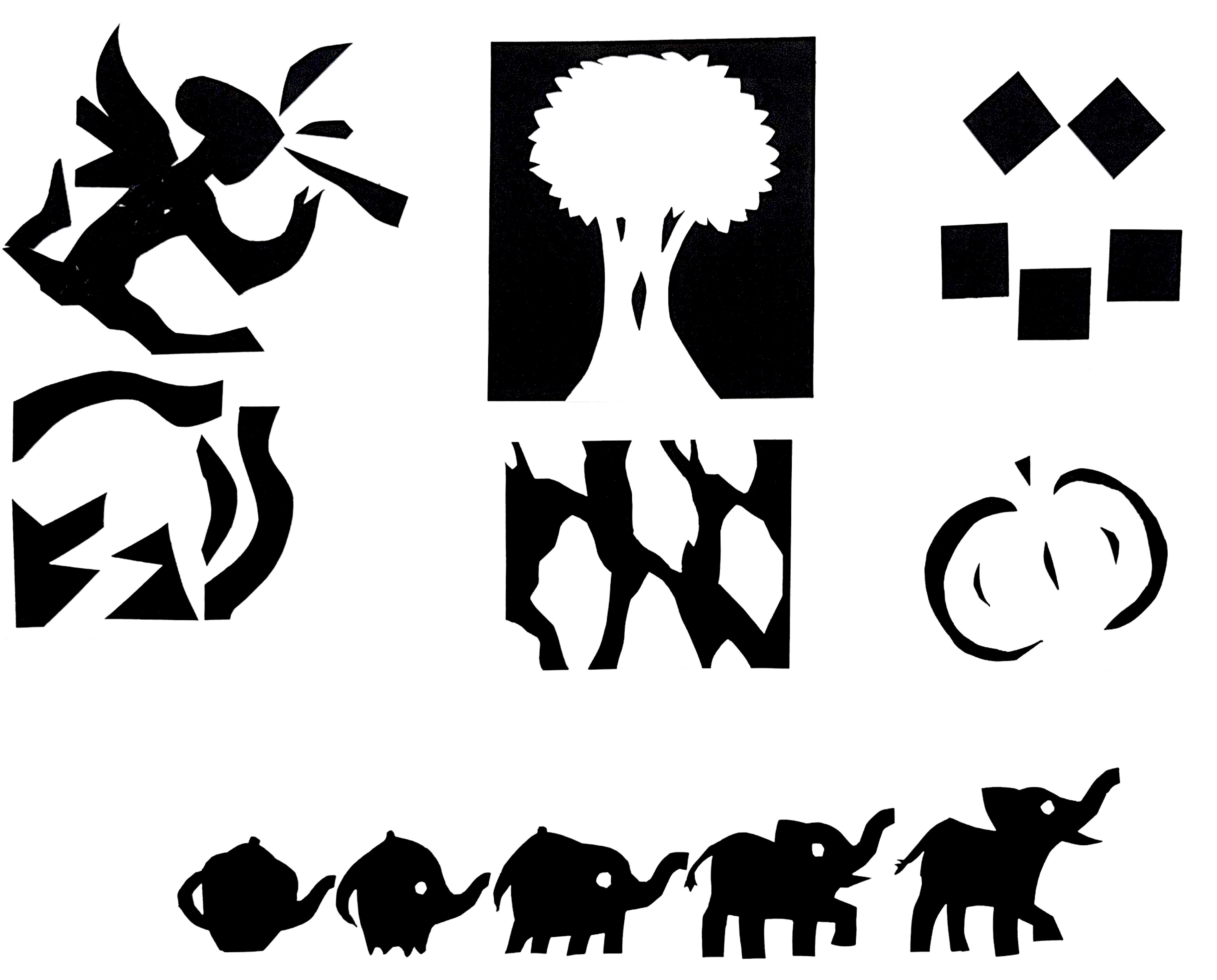 Shape Project, Cardstock on Bristol