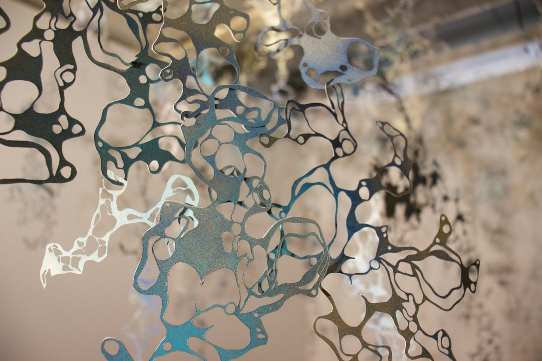 High Tide, Rives BFK, acrylic, dimensions variable