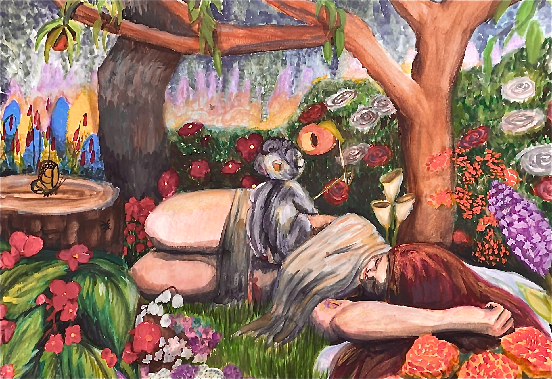 Watercolor on Cold press Paper