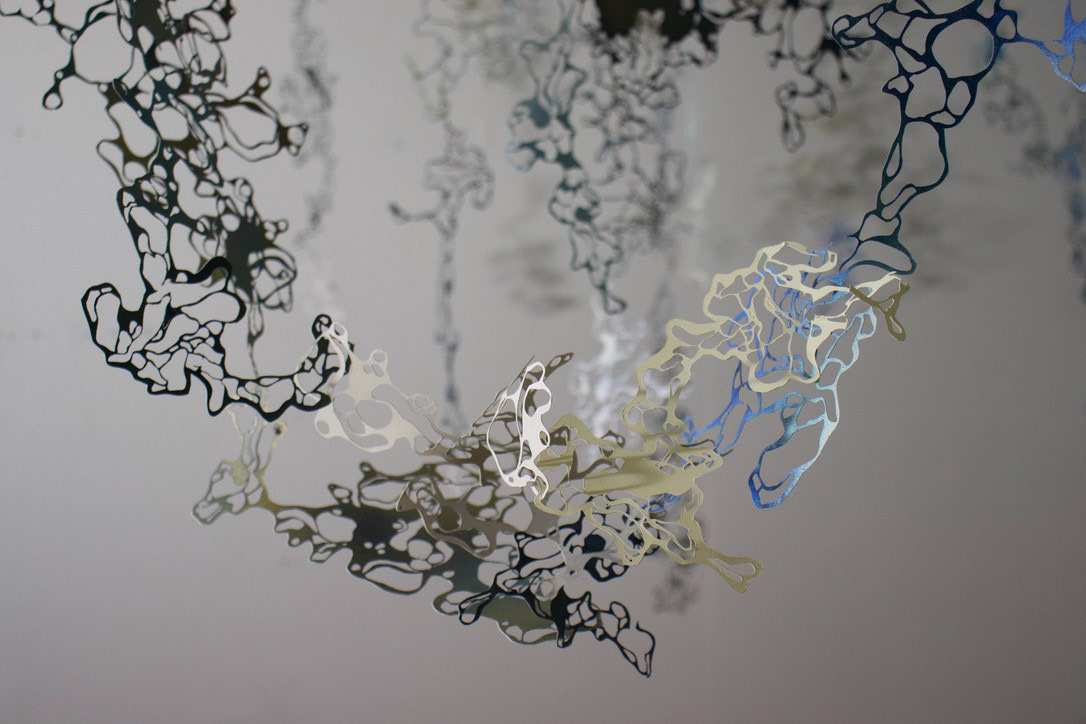High Tide, Rives BFK, acrylic, dimensions variable