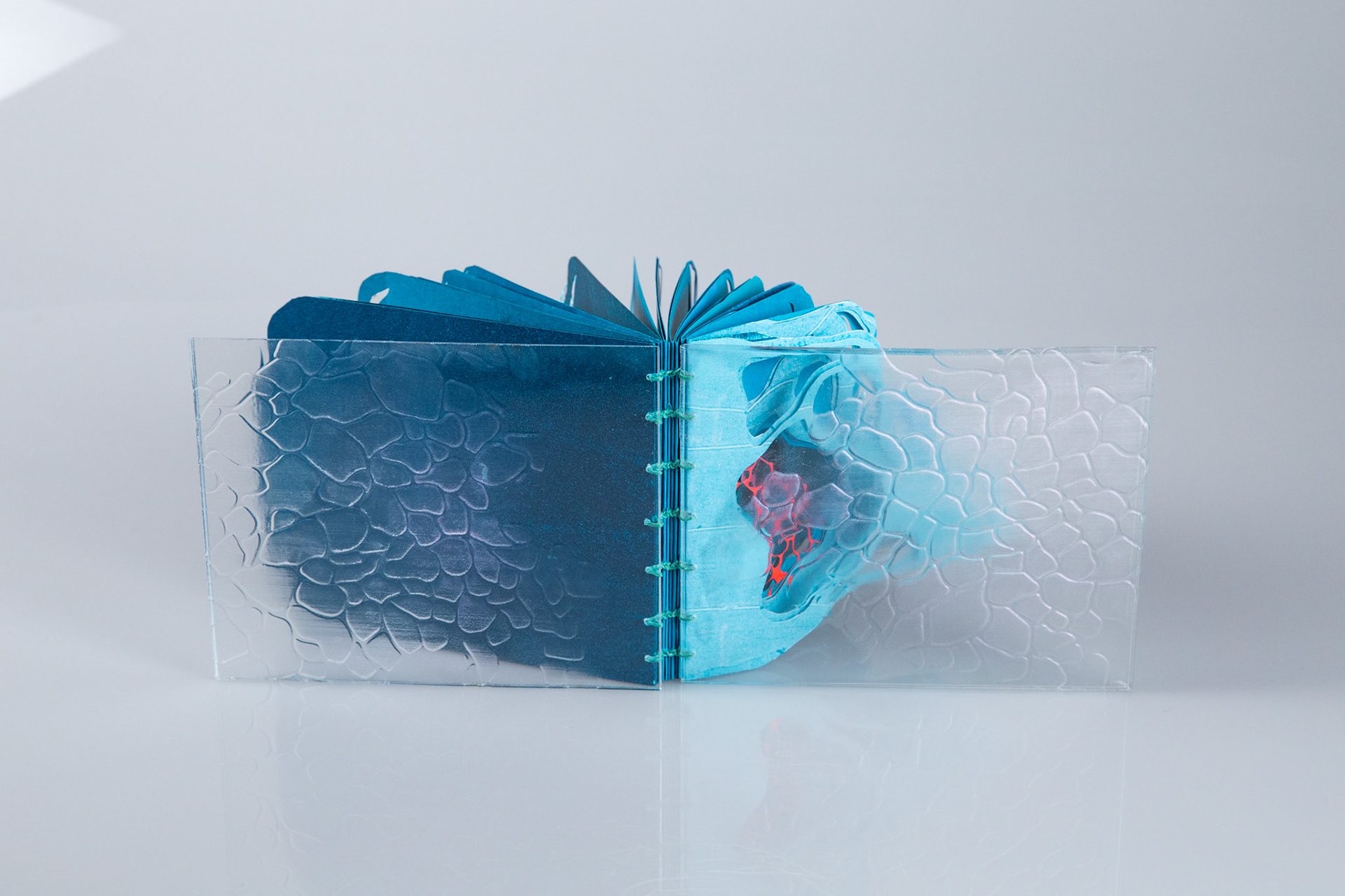 Tides of Change, paper, binders board, acrylic, dura-lar, 7 x 9 inches