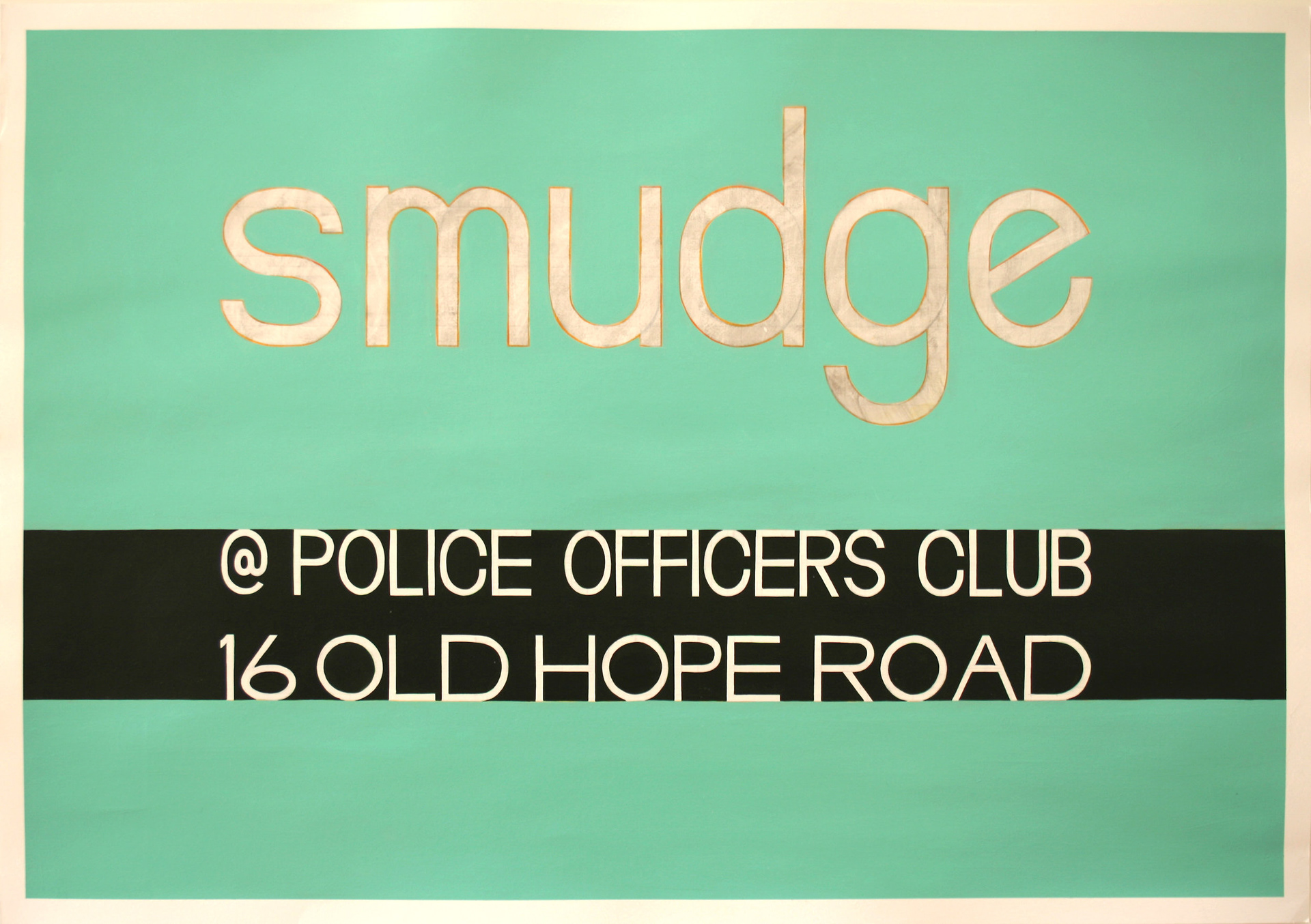 Smudge, Acrylic on Paper, 100cm x 70cm