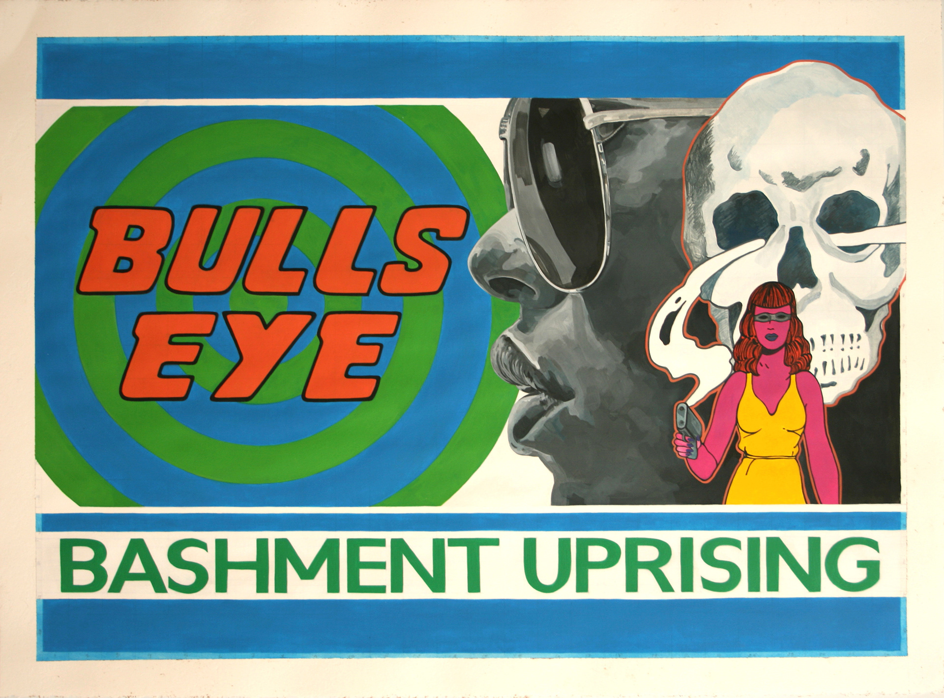 Bashment Uprising, Acrylic on Cotton Rag, 50cm x 70cm
