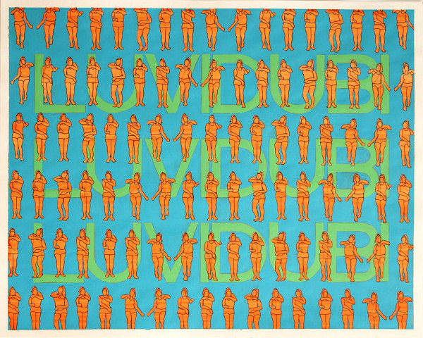 Luvidubi, Acrylic on Cotton Rag, 50cm x 40cm (Sold)