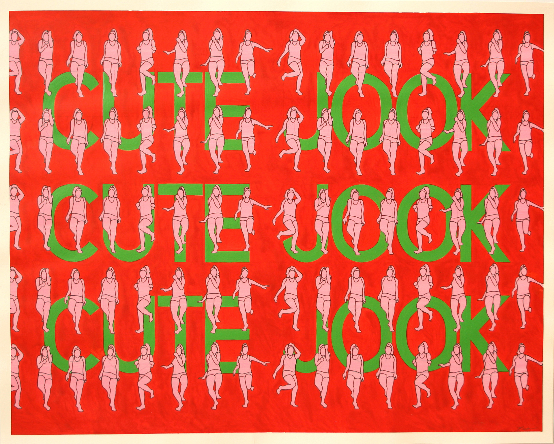 Cute Jook, Acrylic on Cotton Rag, 50cm x 40cm (Sold)