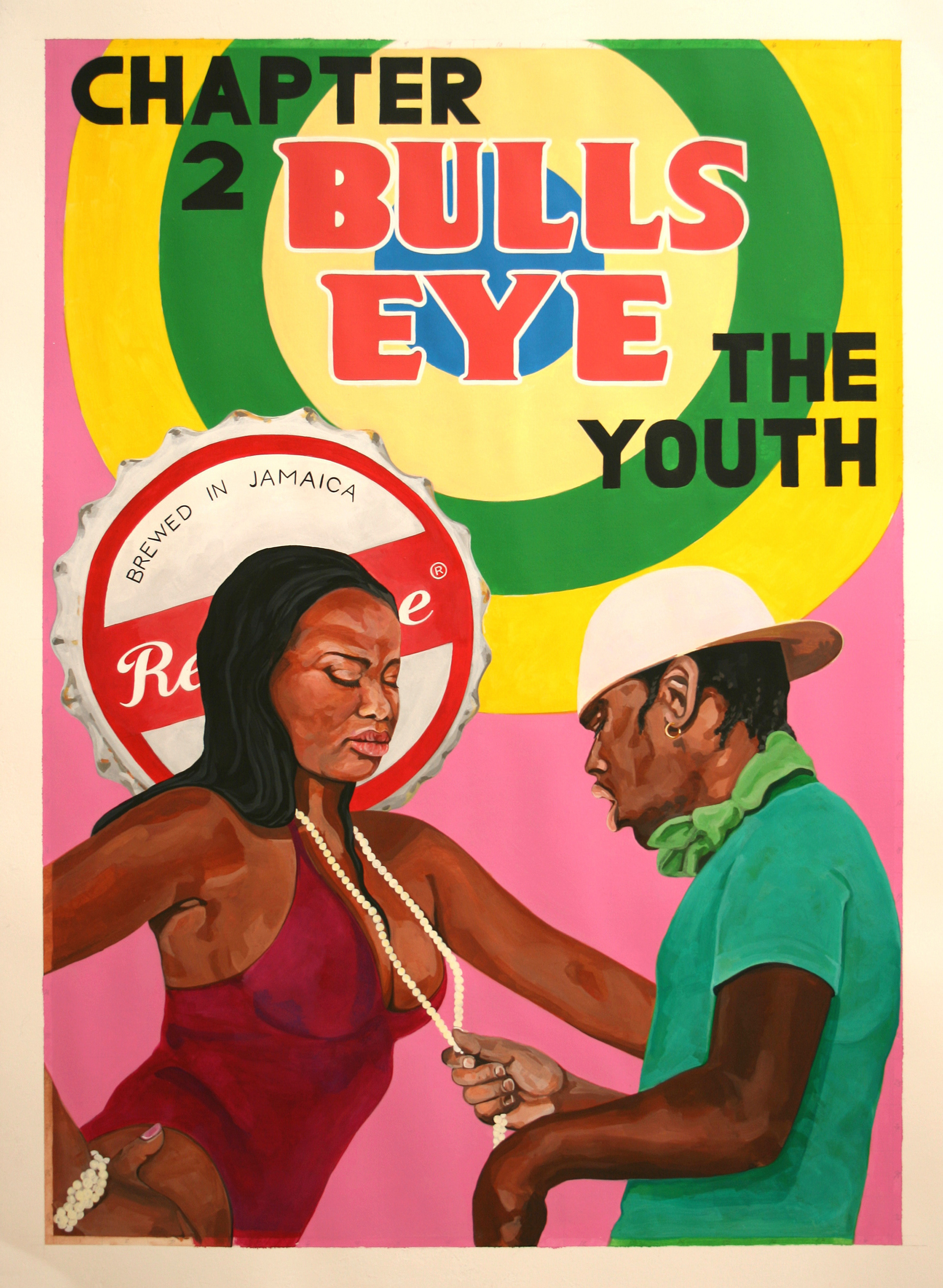  The Youth, acrylic on paper, 70cm x 50cm a painting by Robin Clare