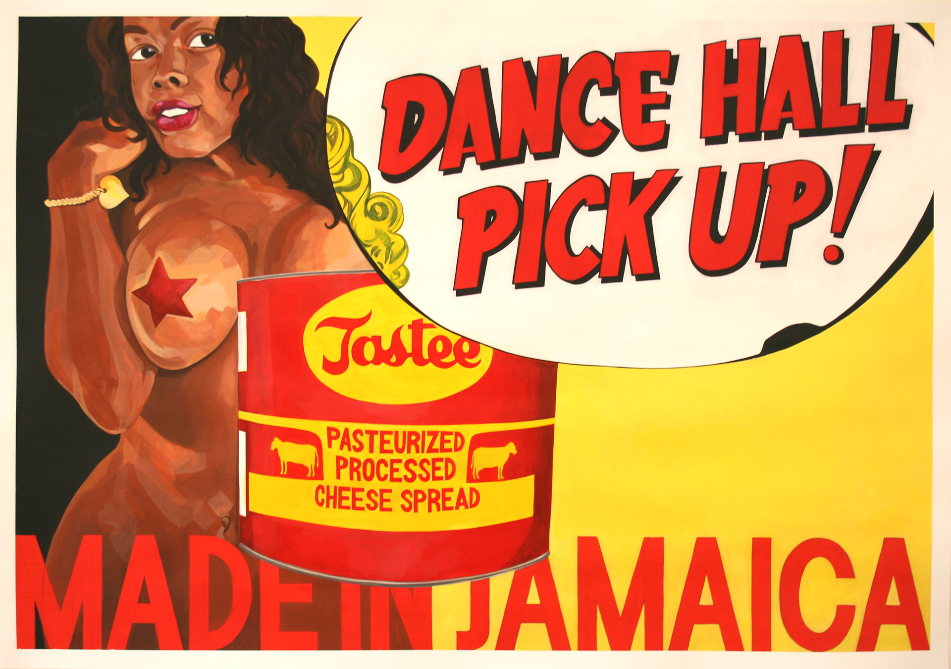 Dancehall Pick Up, Acrylic on Paper, 100cm x 70cm a painting by Robin Clare