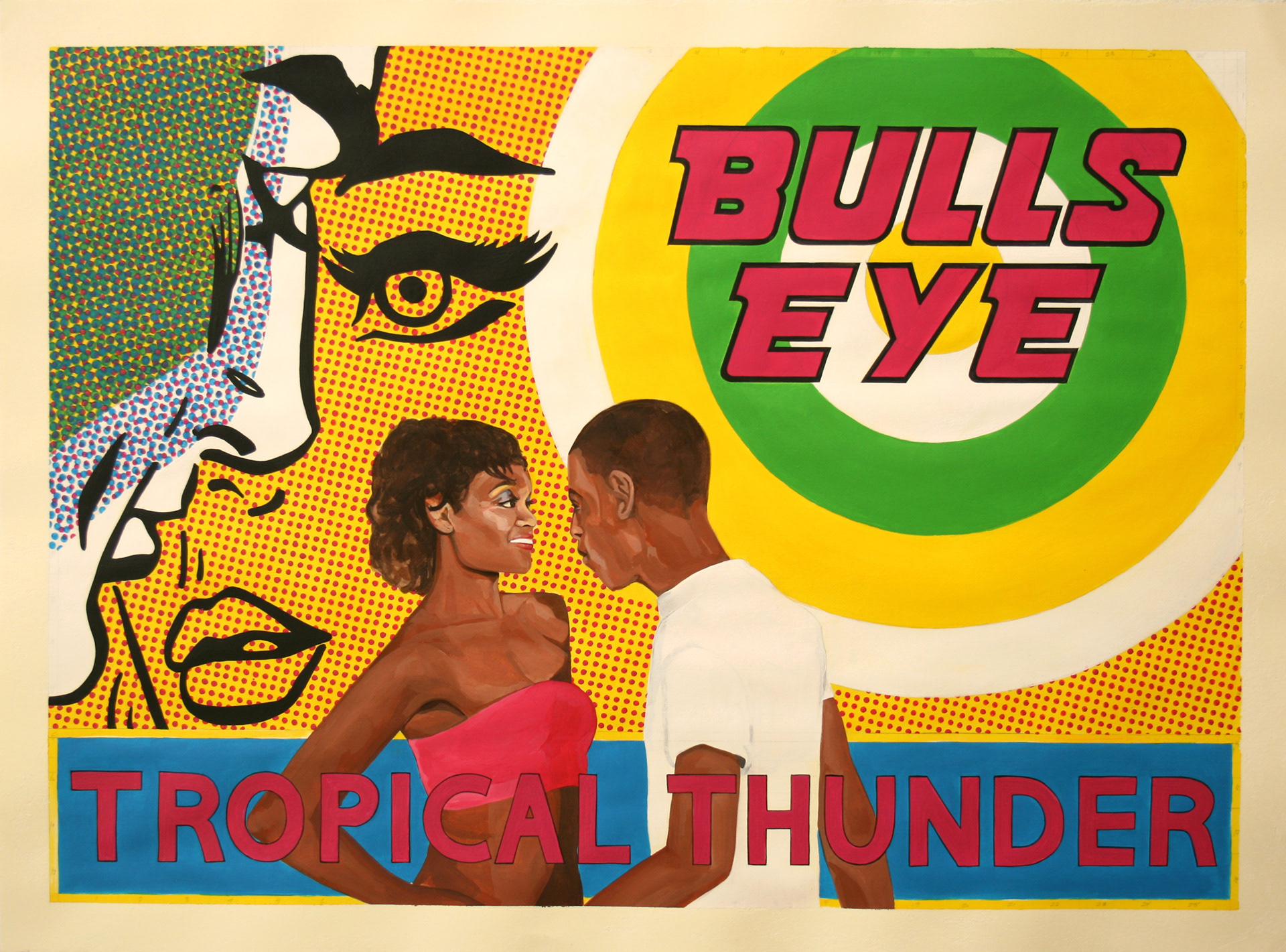 Tropical Thunder, Acrylic on Cotton Rag, 50cm x 70cm