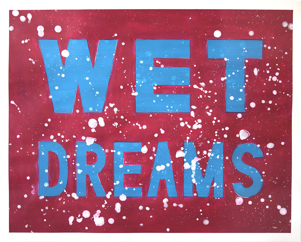 Wet DreamsAcrylic on Paper, 50cm x 40cm