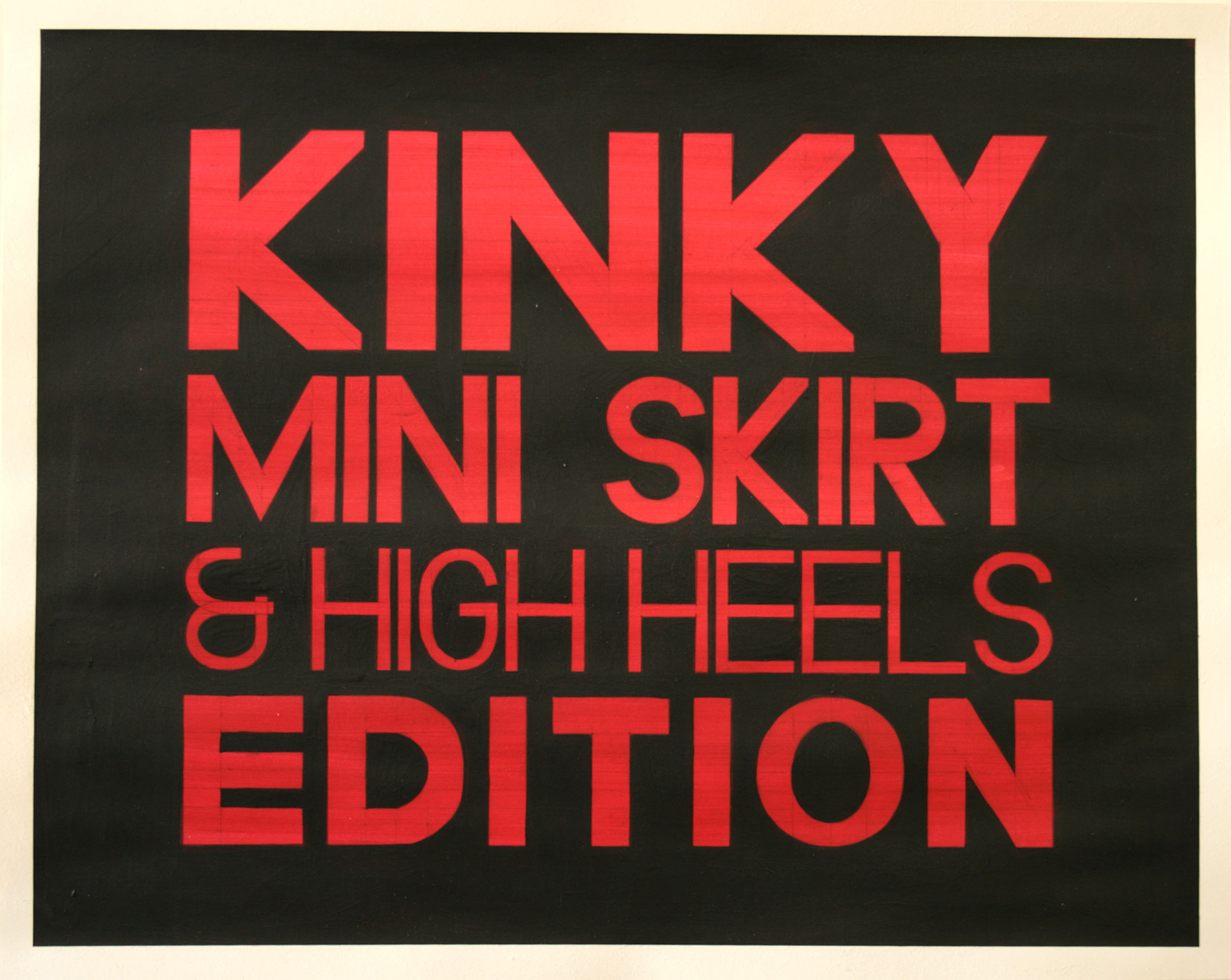 Kinky Party, Acrylic on Paper, 50 cm x 40cm