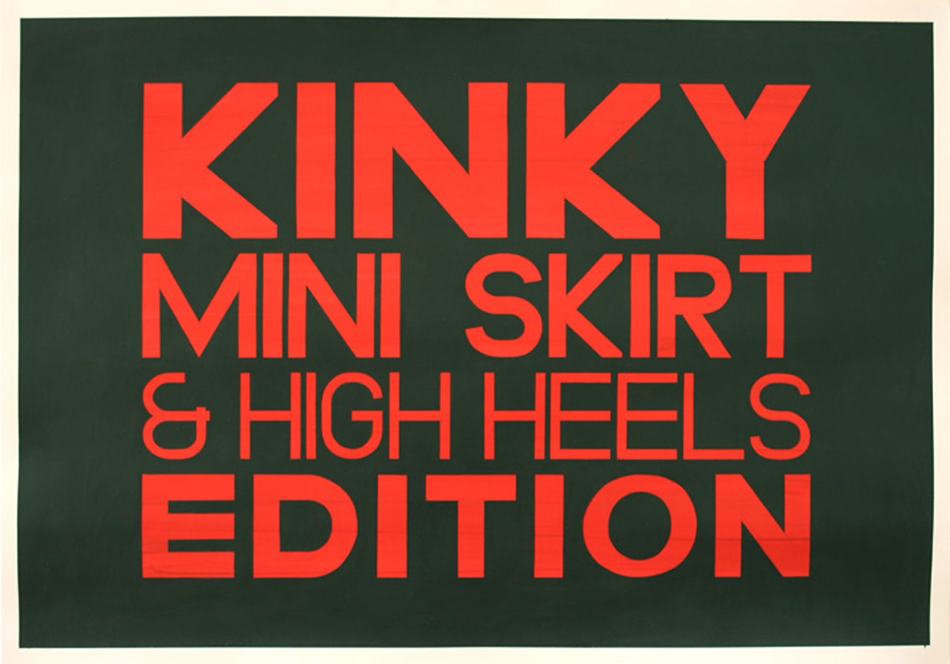 Kinky Party, Acrylic on Paper, 100cm x 70cm