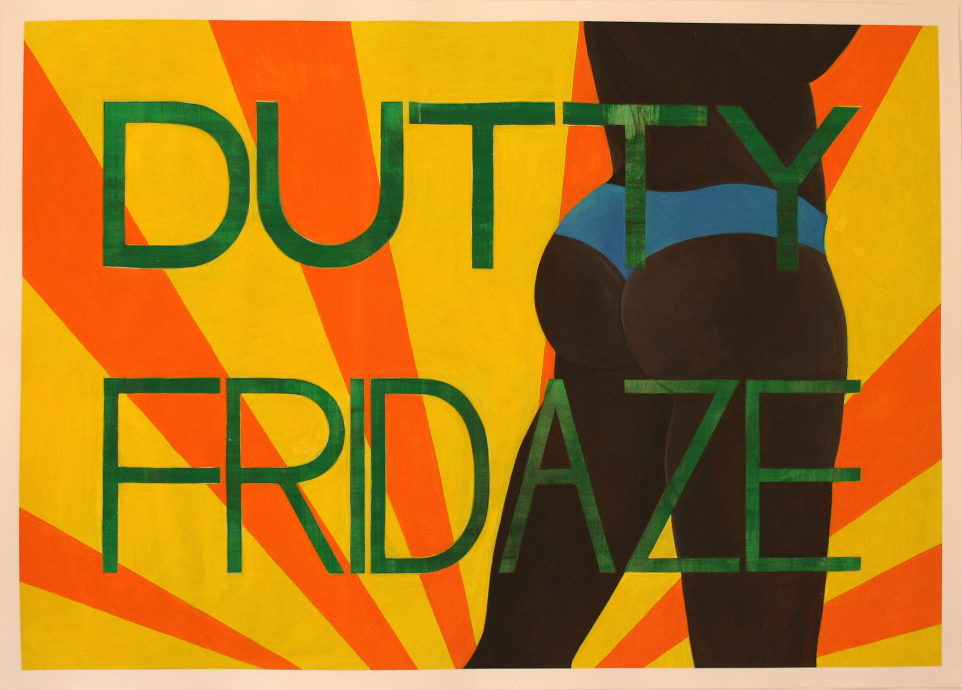 Dutty Fridaze, Acrylic on Paper, 70cm x 50cm