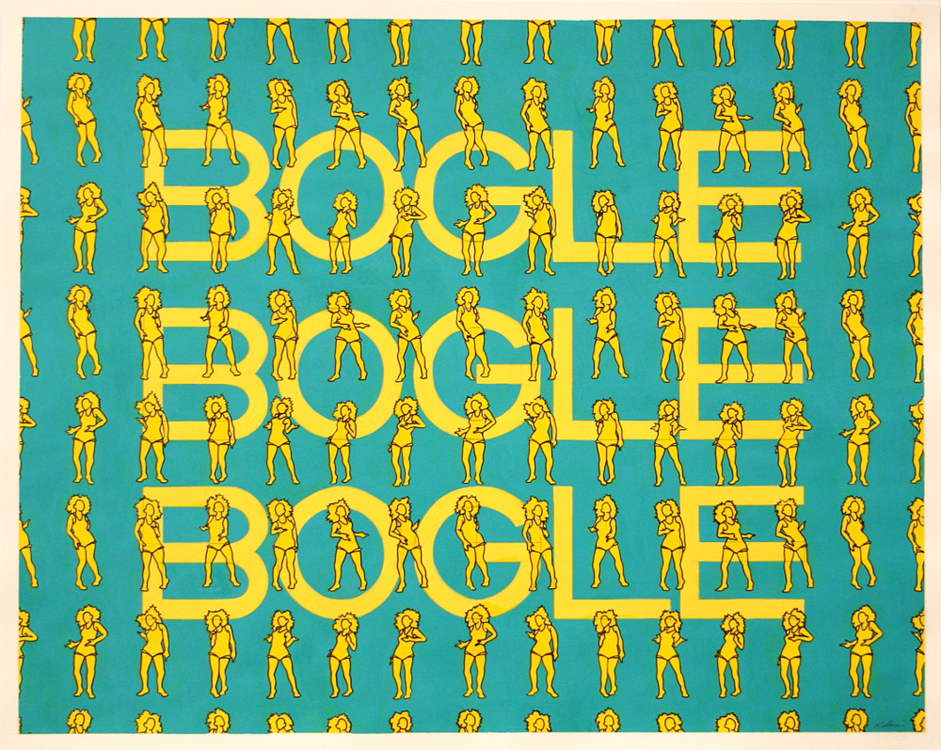 Bogle, Acrylic & Ink on Paper, 50cm x 40cm (Sold)