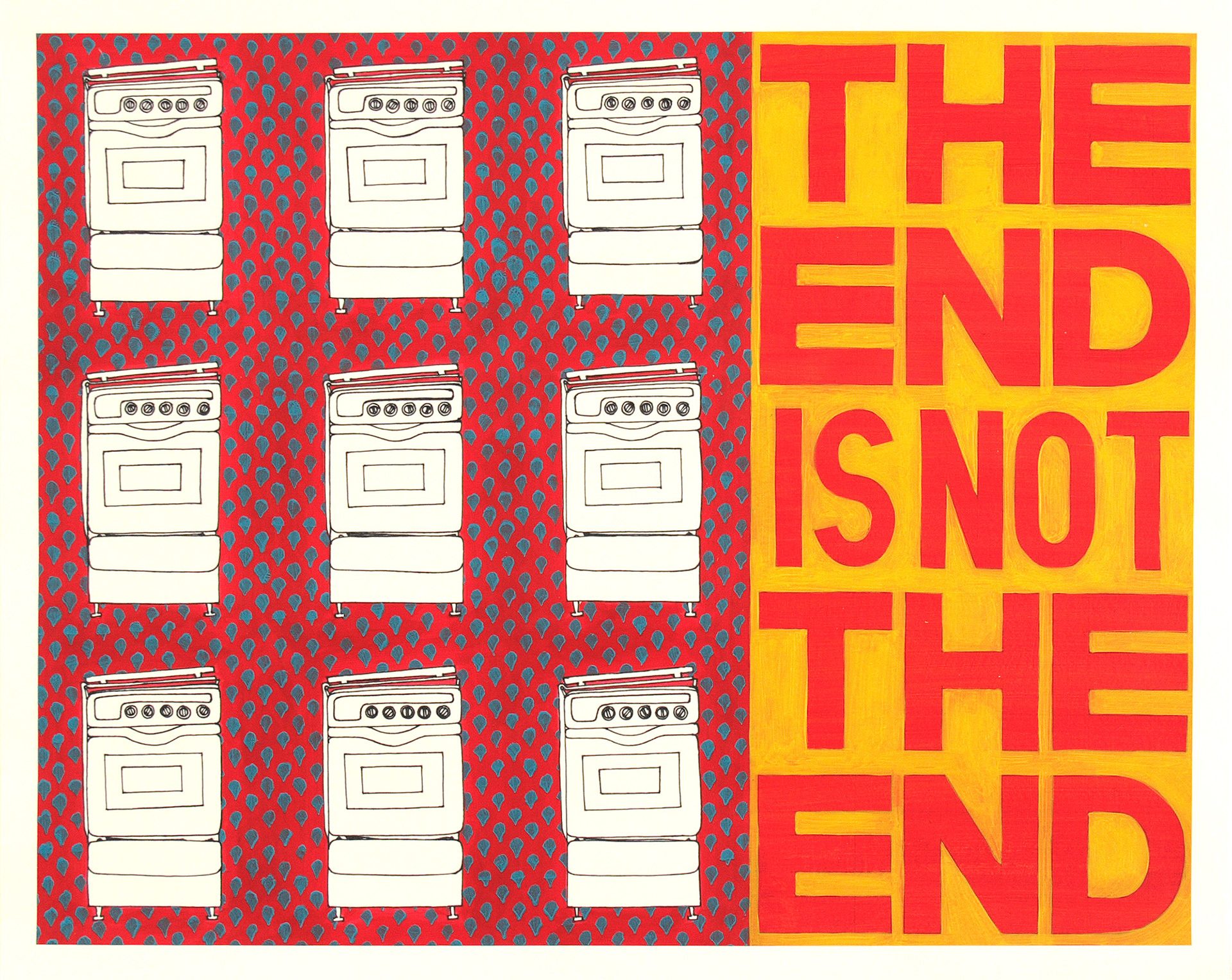 The End, Acrylic & Ink on Paper, 50cm x 40cm