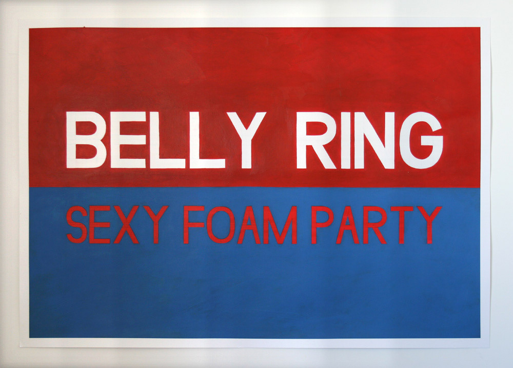 Belly Ring, Acrylic on Paper, 100cm x 70cm